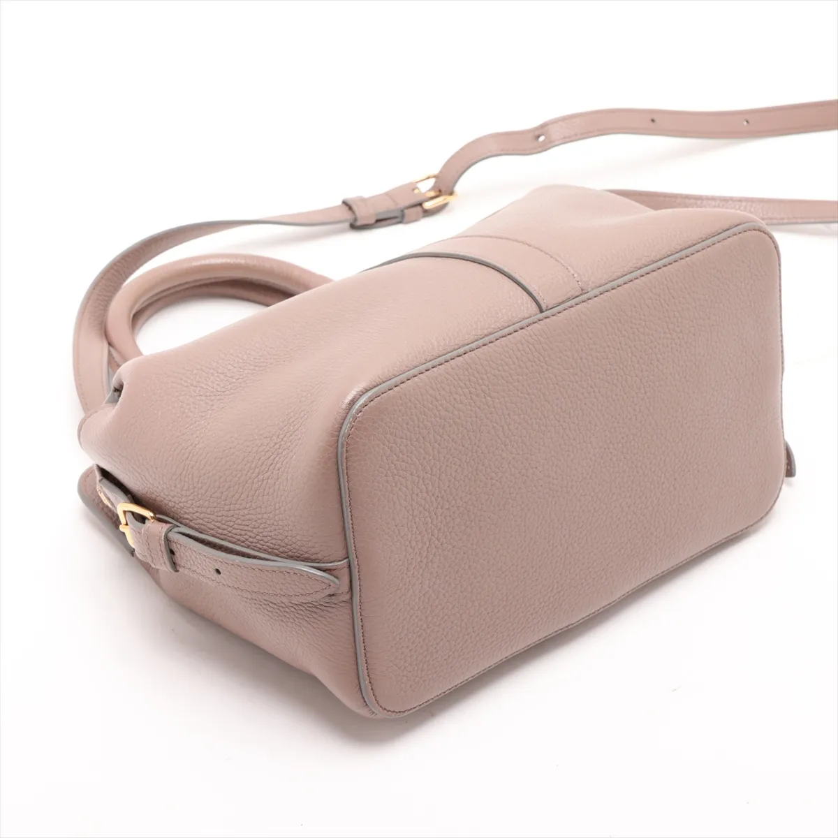 Small Cabas de France Leather 2-Way Handbag, Beige — view 4