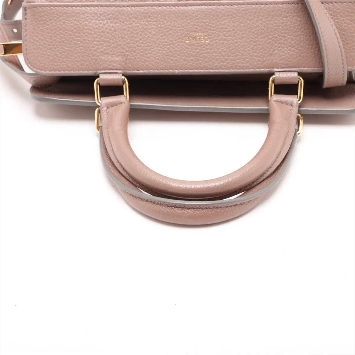 Small Cabas de France Leather 2-Way Handbag, Beige — view 5