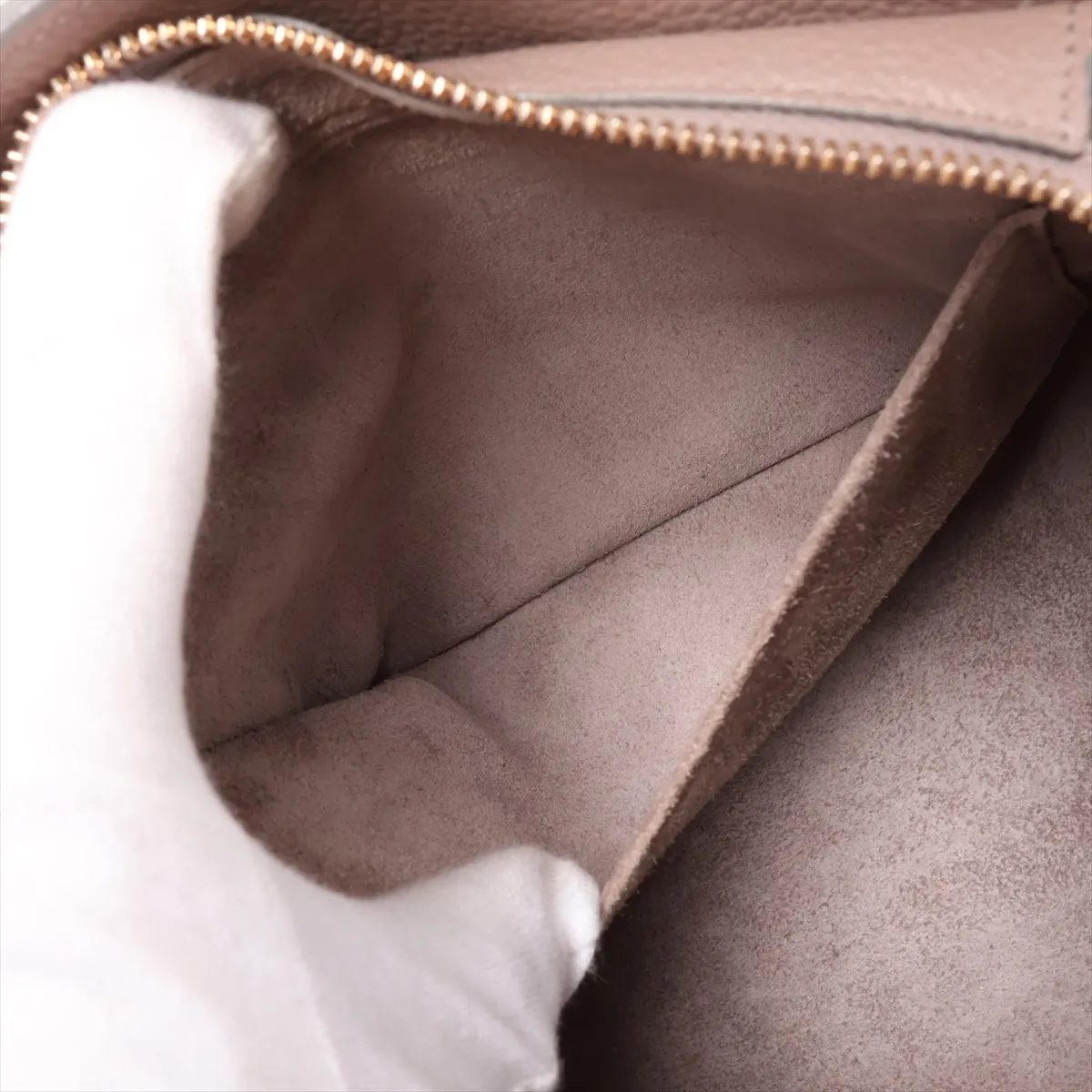 Small Cabas de France Leather 2-Way Handbag, Beige — view 9