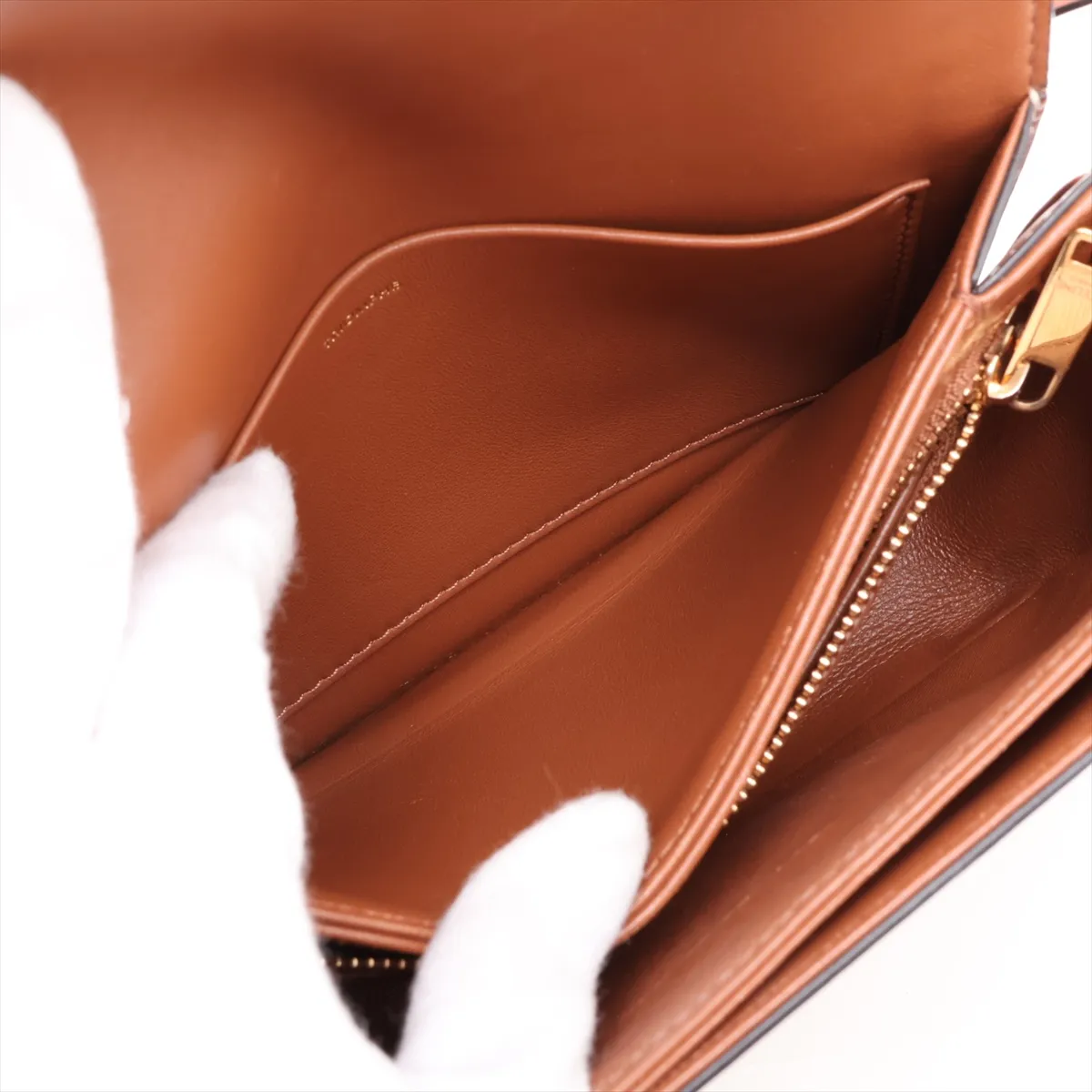 Triomphe Teen PVC x Leather Shoulder Bag Brown x Black — view 9