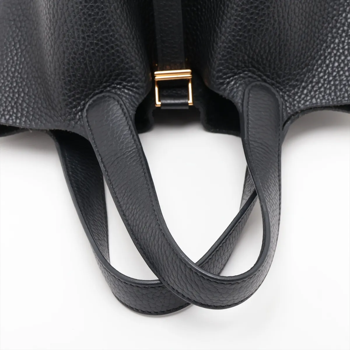 Picotin Lock 18 PM, Taurillon Clemence leather, black with gold hardware, Year: 2020 — view 5