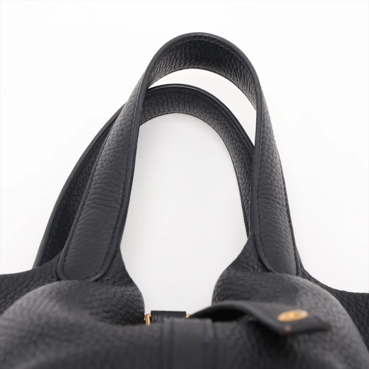 Picotin Lock 18 PM, Taurillon Clemence leather, black with gold hardware, Year: 2020 — view 6