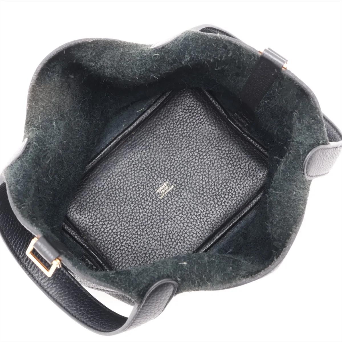 Picotin Lock 18 PM, Taurillon Clemence leather, black with gold hardware, Year: 2020 — view 7