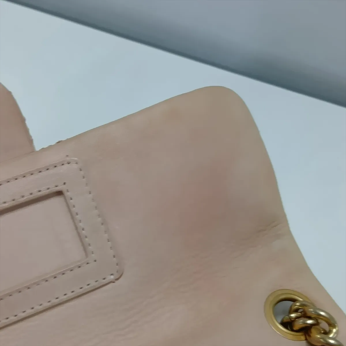 Wild Stitch Leather Single Flap Single Chain Bag, Pink with Gold Hardware, Item No. 19584990, Serial Number 19 — view 12