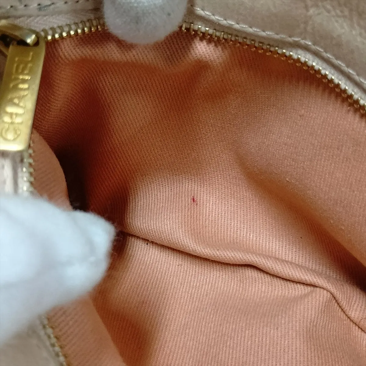 Wild Stitch Leather Single Flap Single Chain Bag, Pink with Gold Hardware, Item No. 19584990, Serial Number 19 — view 14
