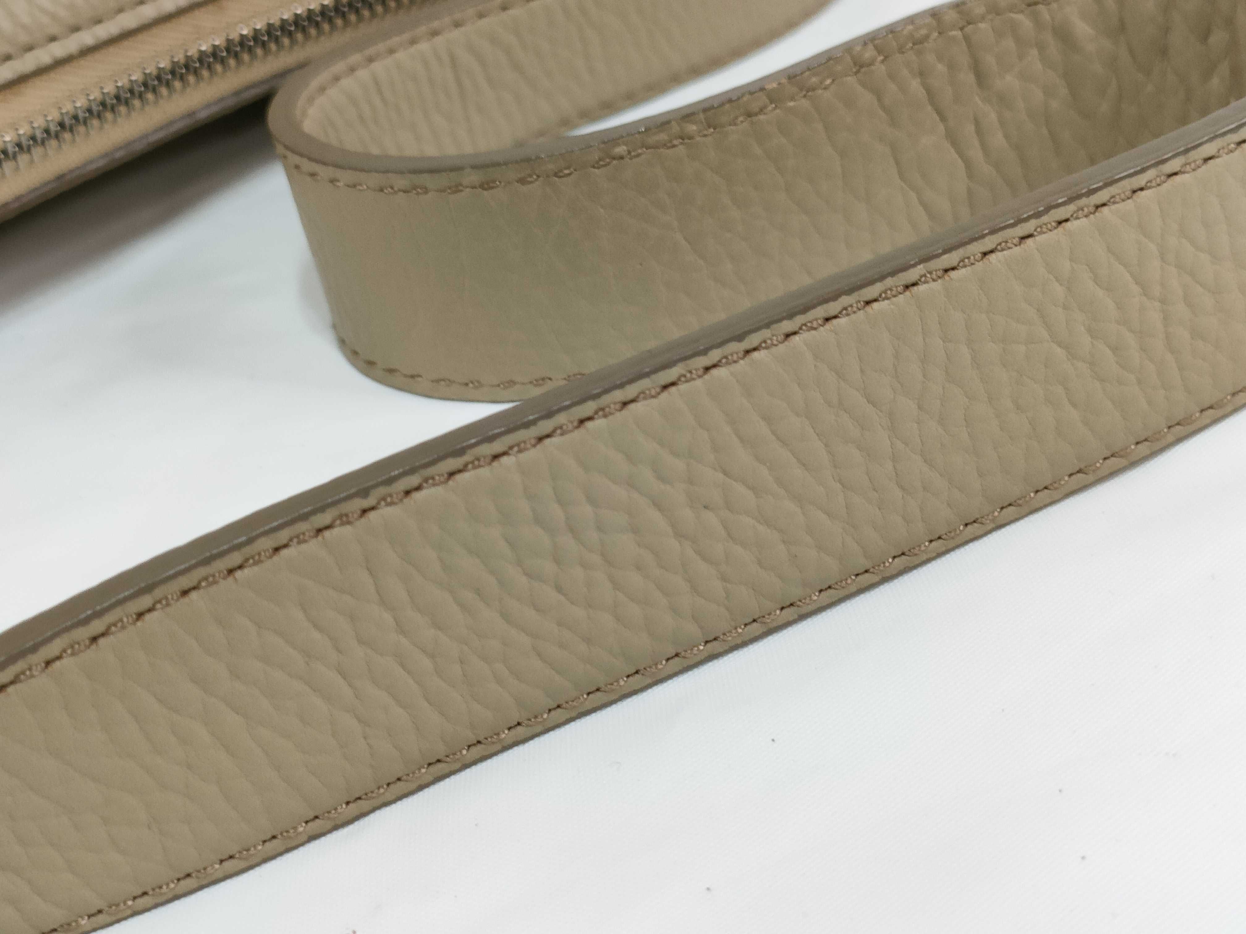 leather one-shoulder bag, beige. — view 4