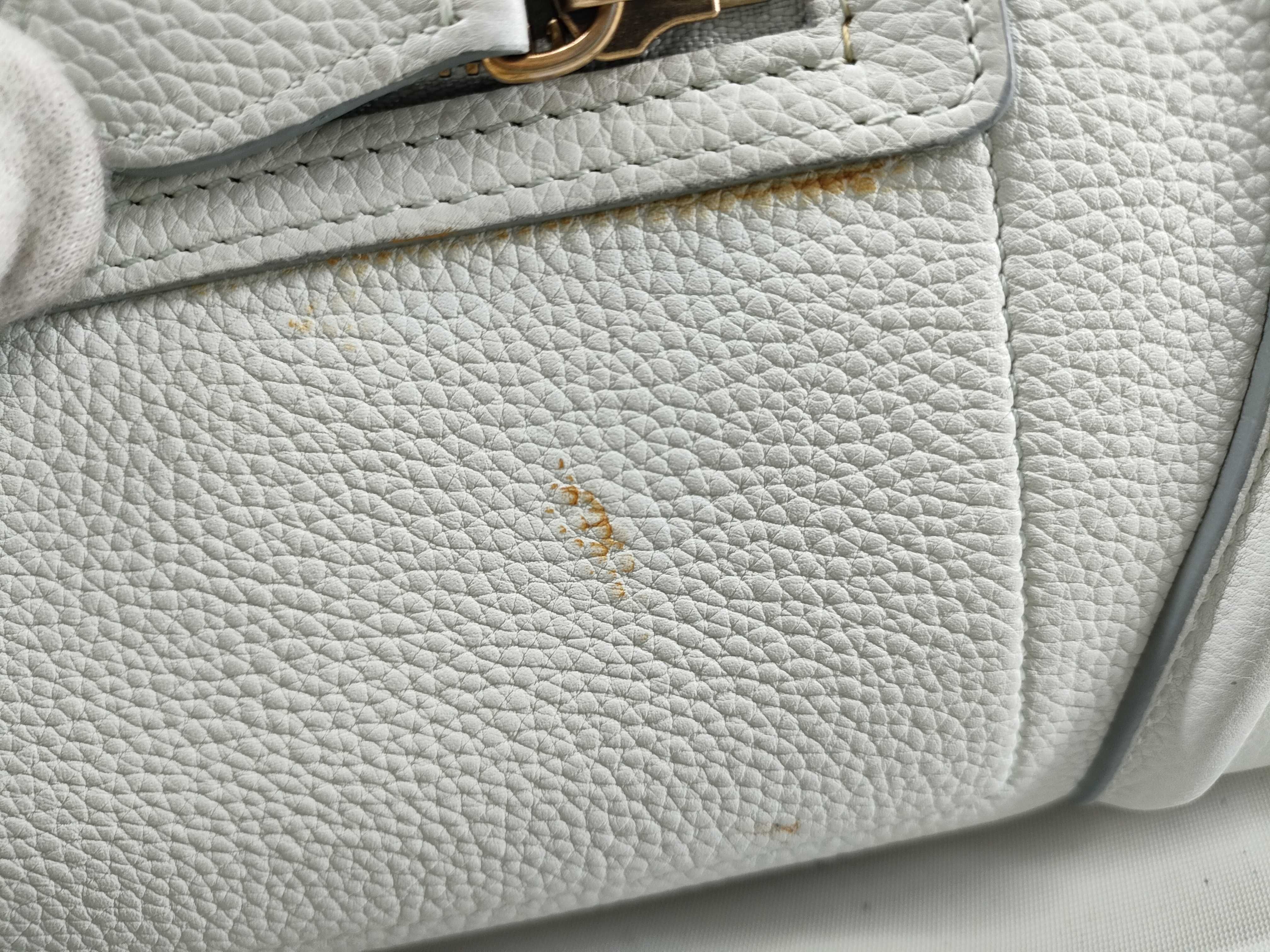 Luggage Micro Shopper Leather Handbag, Green — view 13