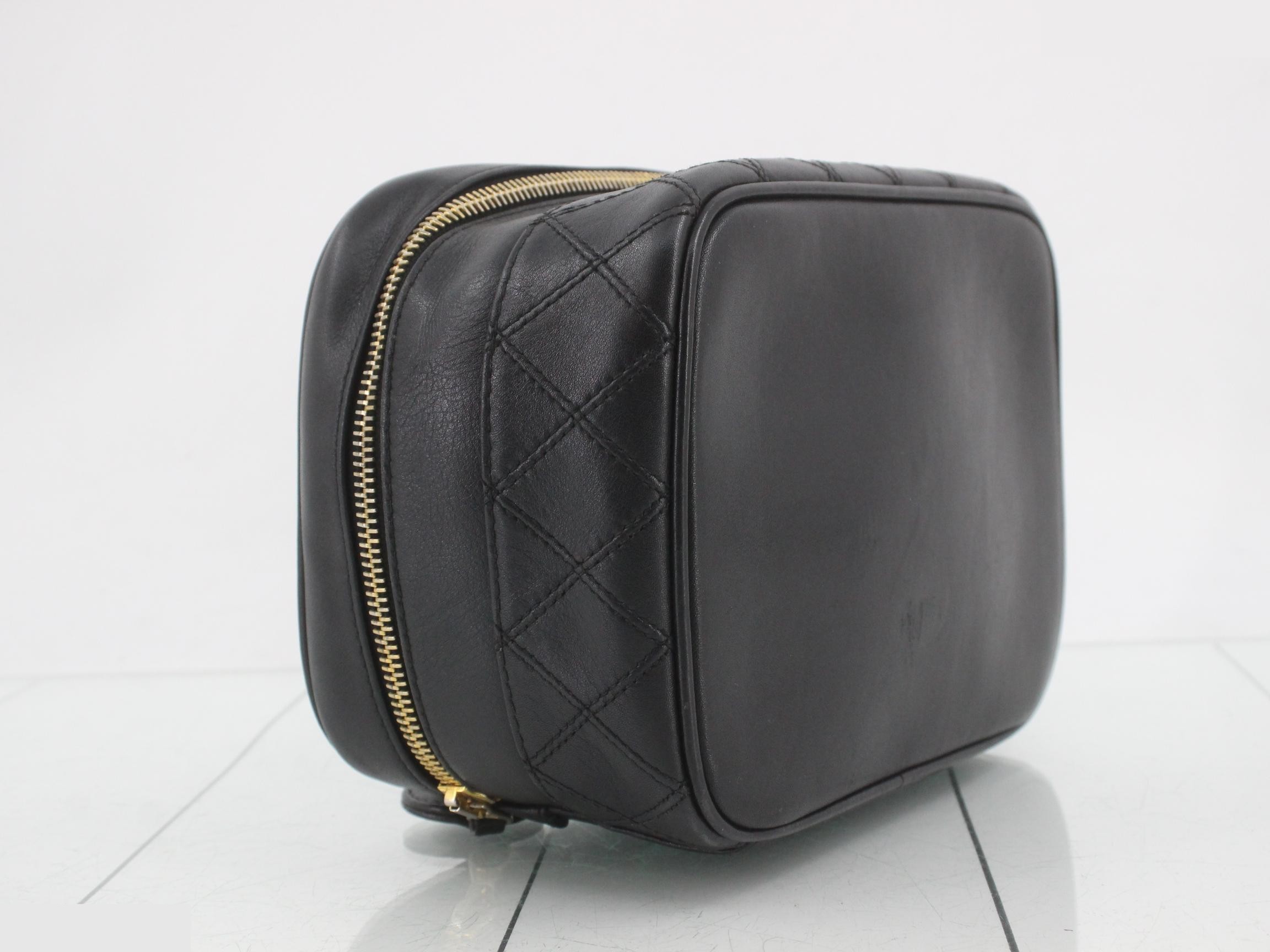 Piccolore Vanity Bag, Lambskin, Black — view 5