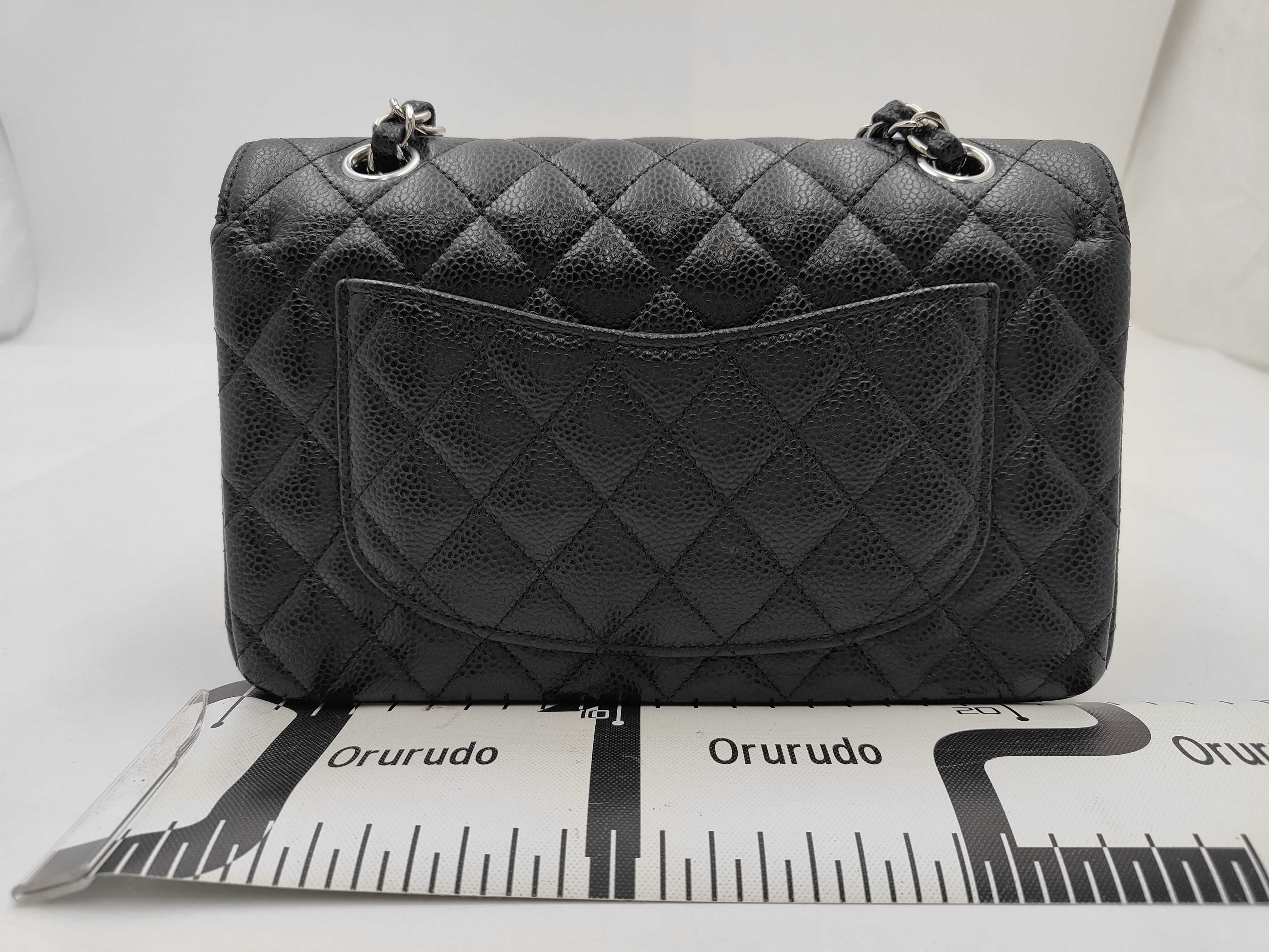 W-Flap 23 Chain Shoulder Bag, Matelassé Caviar Leather, Black, SS Shoulder Bag — view 2