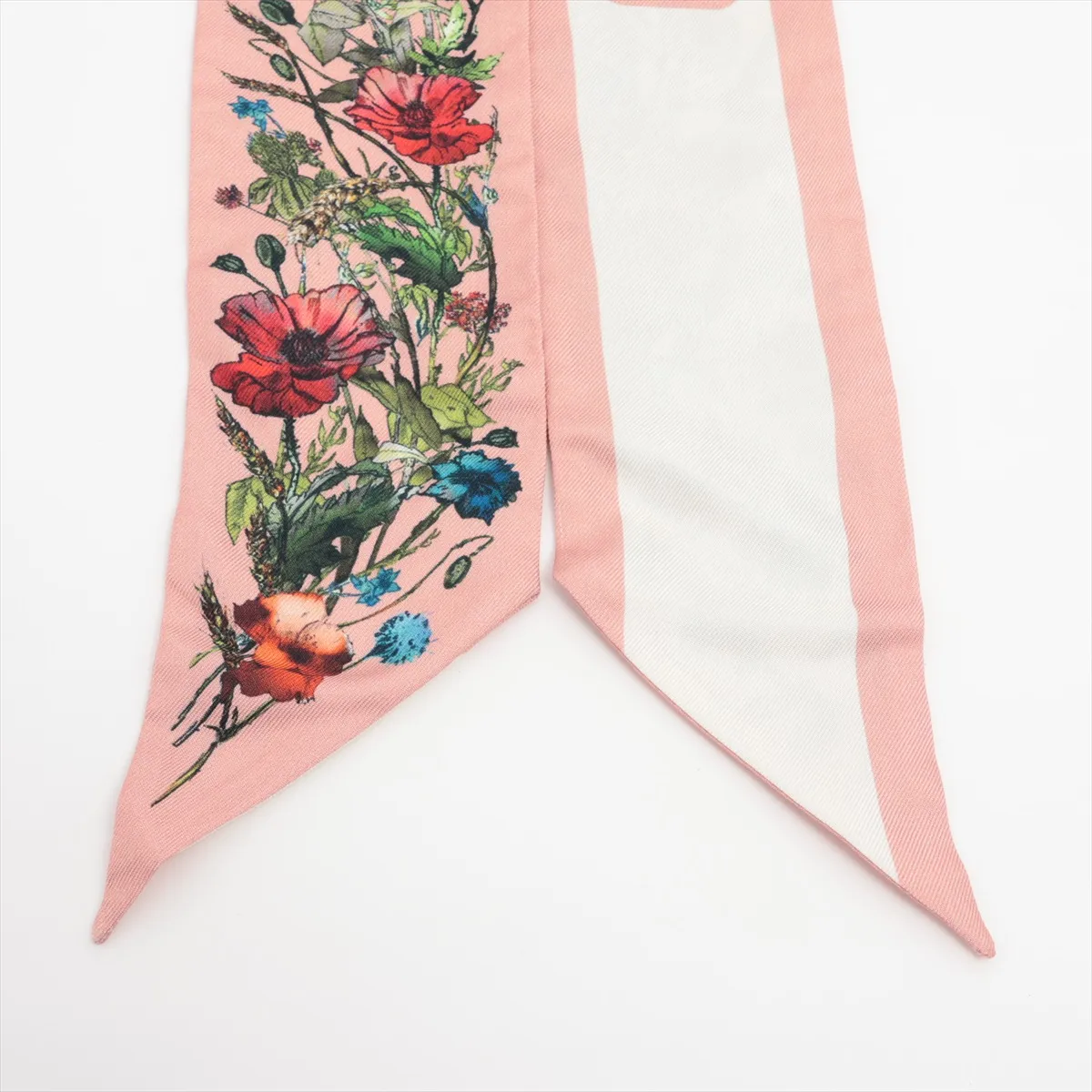 15MIF106I611 Mitzah Scarf, Silk, Pink, Shows signs of wear, — view 2