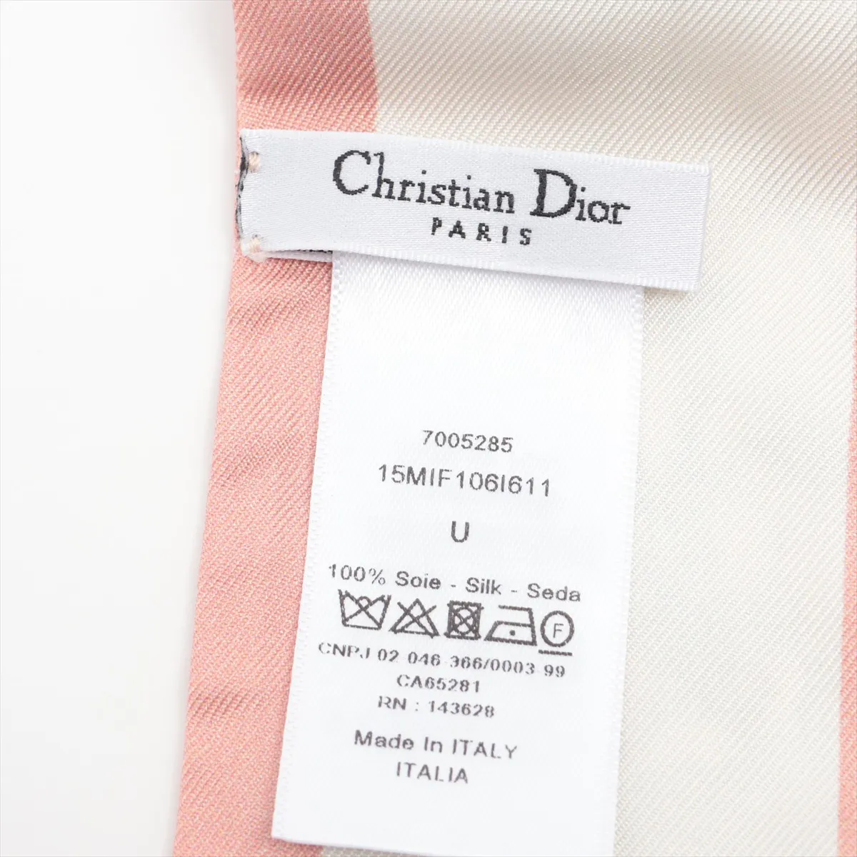 15MIF106I611 Mitzah Scarf, Silk, Pink, Shows signs of wear, — view 3