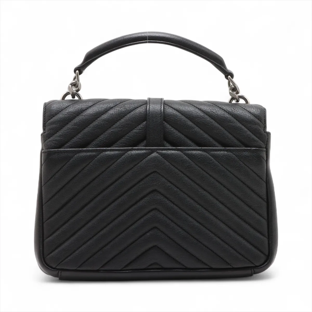 College Leather 2WAY Handbag Black 428056 — view 2