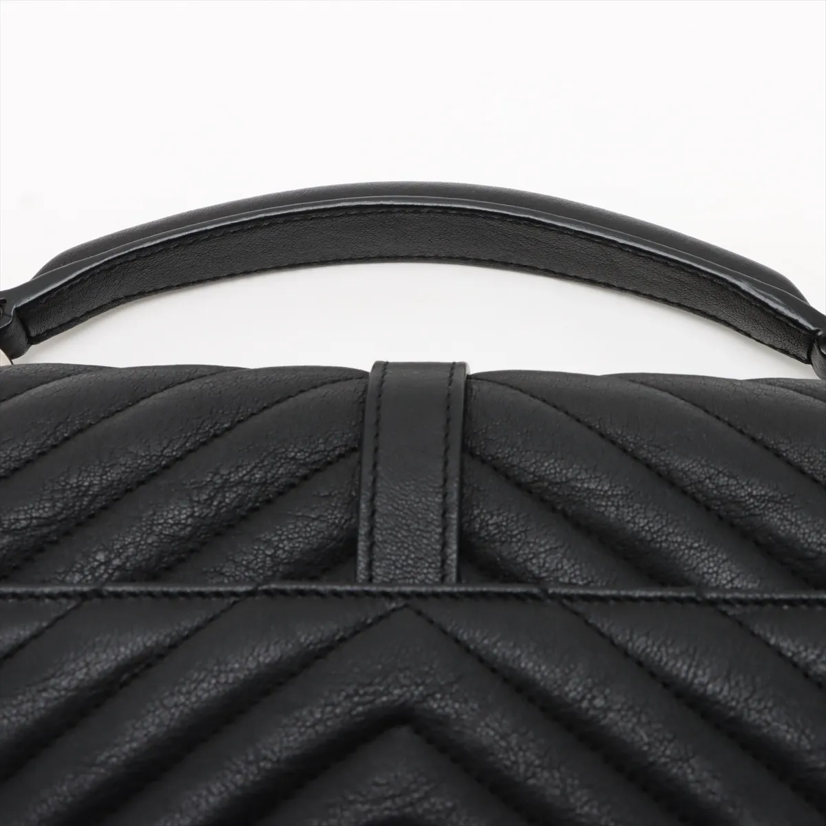 College Leather 2WAY Handbag Black 428056 — view 6