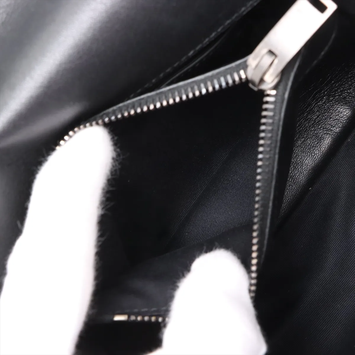 College Leather 2WAY Handbag Black 428056 — view 9