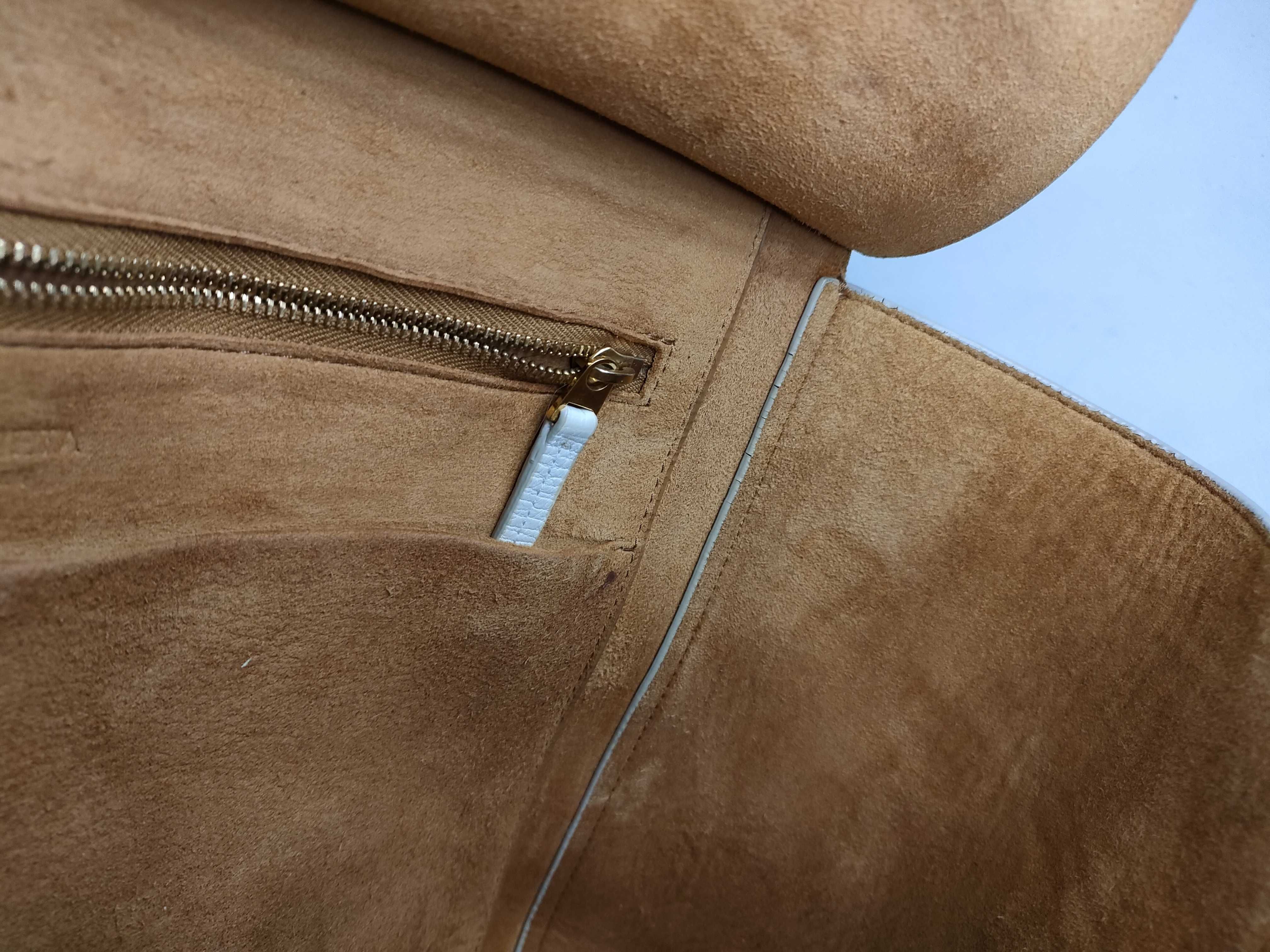 The Arco Leather Bag White Tote Bag — view 9