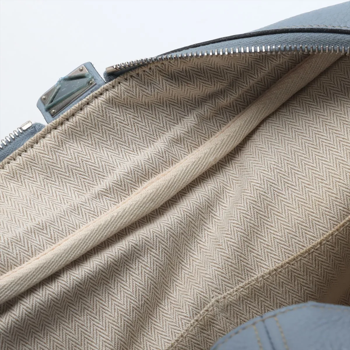 Victoria 35 Taurillon Clemence Blue Run Silver hardware P:2012 — view 13