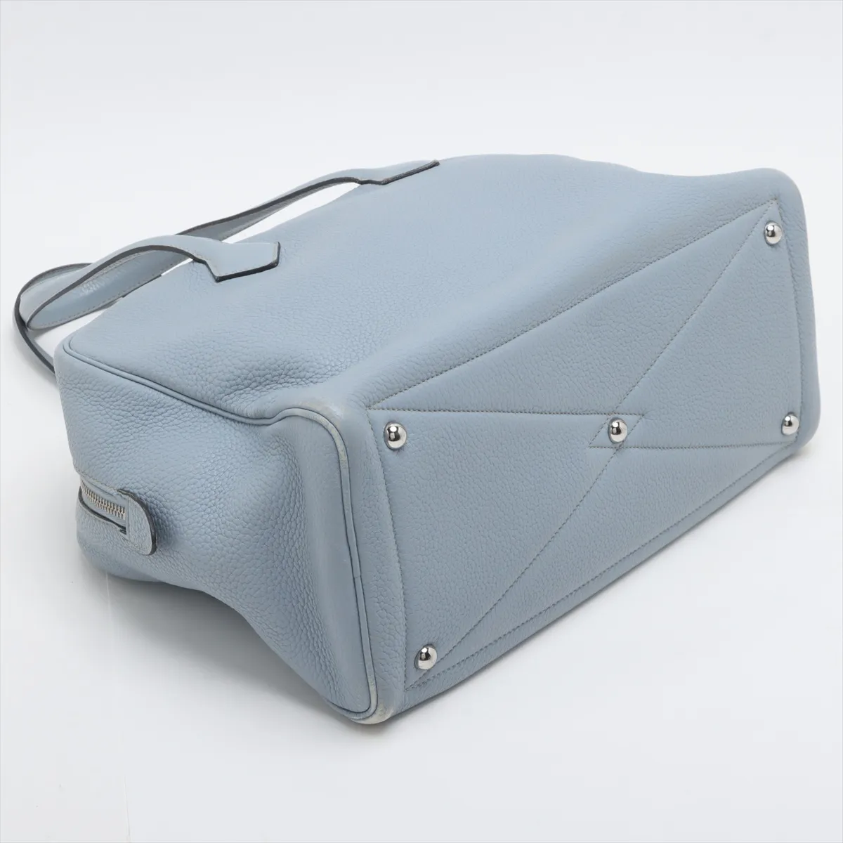 Victoria 35 Taurillon Clemence Blue Run Silver hardware P:2012 — view 4