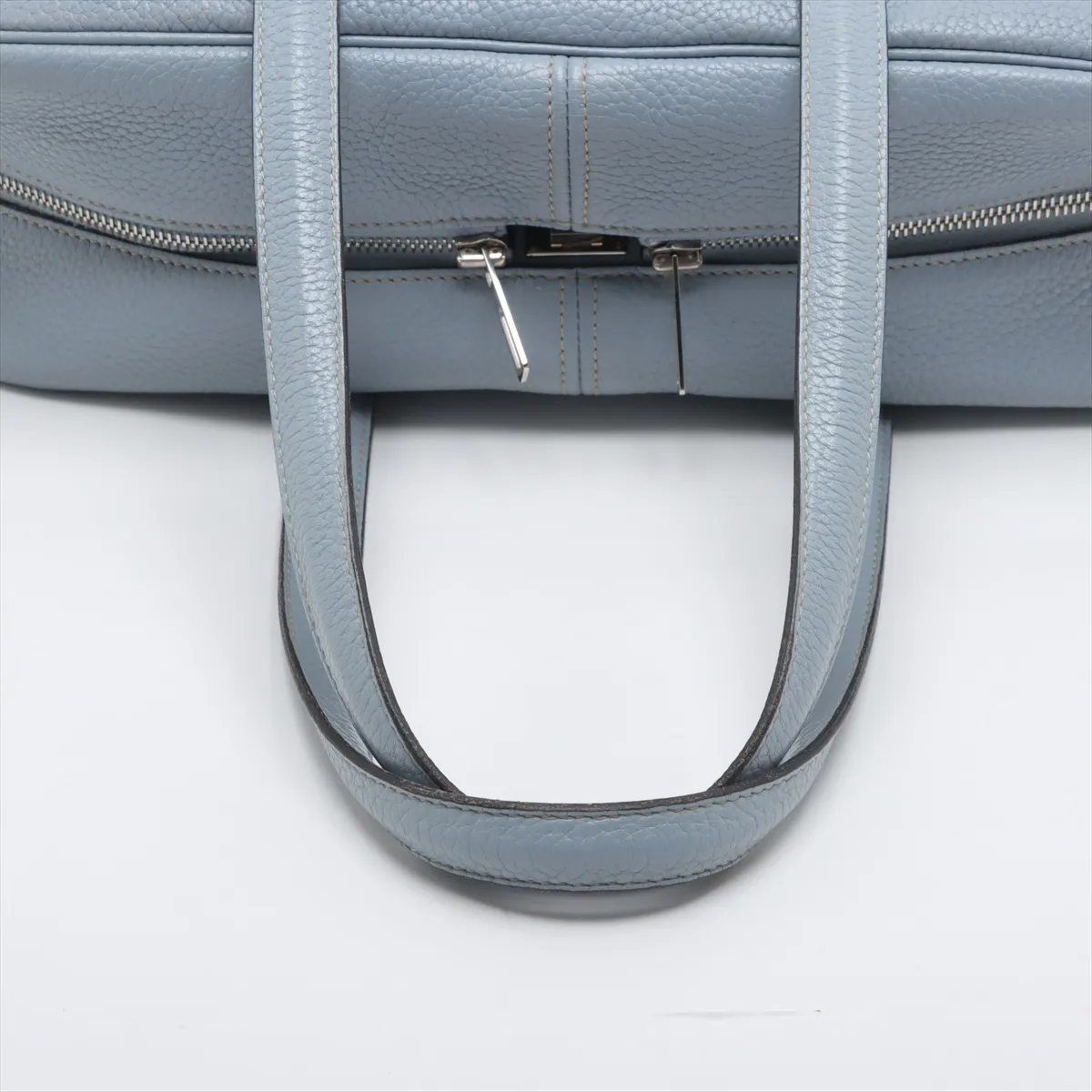 Victoria 35 Taurillon Clemence Blue Run Silver hardware P:2012 — view 5