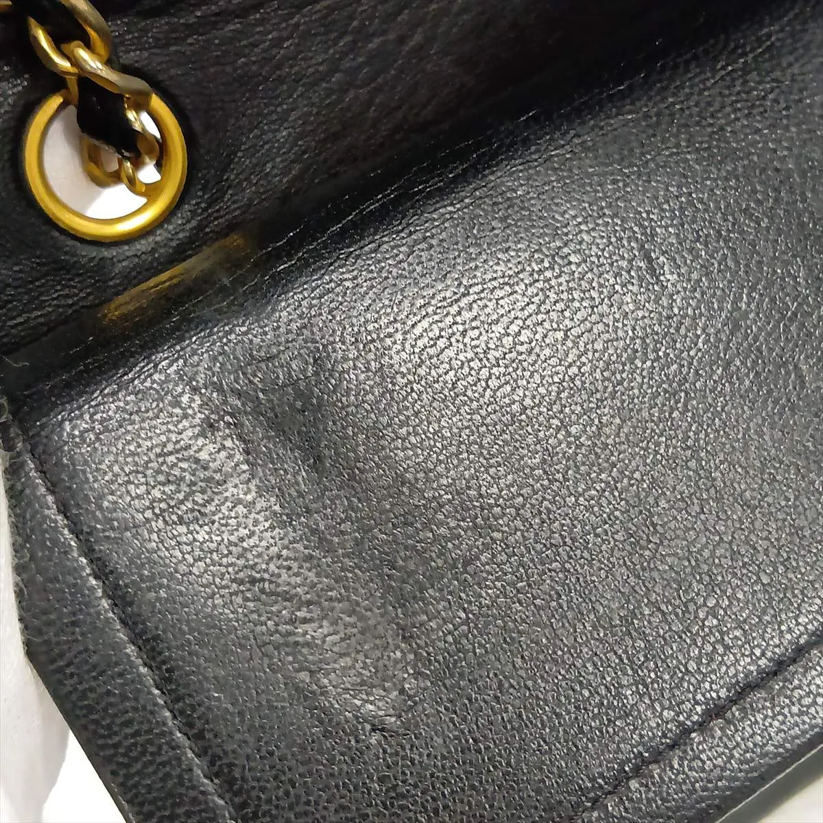 Matelassé 25 Lambskin Double Flap Double Chain Bag, Black with Gold Hardware, 151423, Serial Number 0-series, A01112 — view 11