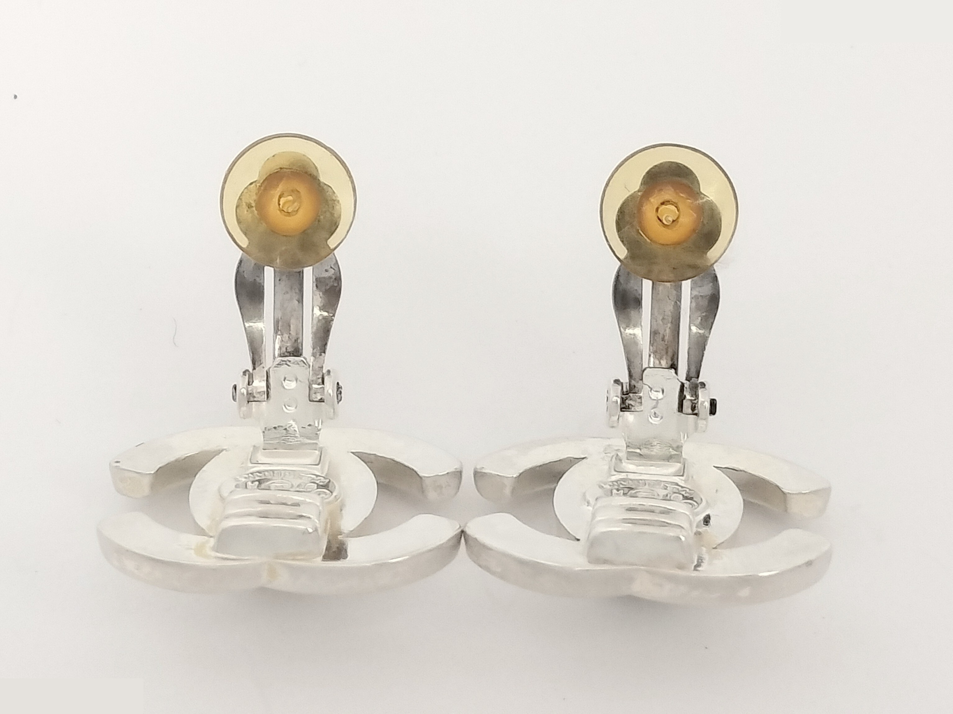 Coco Turnlock Silver Earrings — view 4