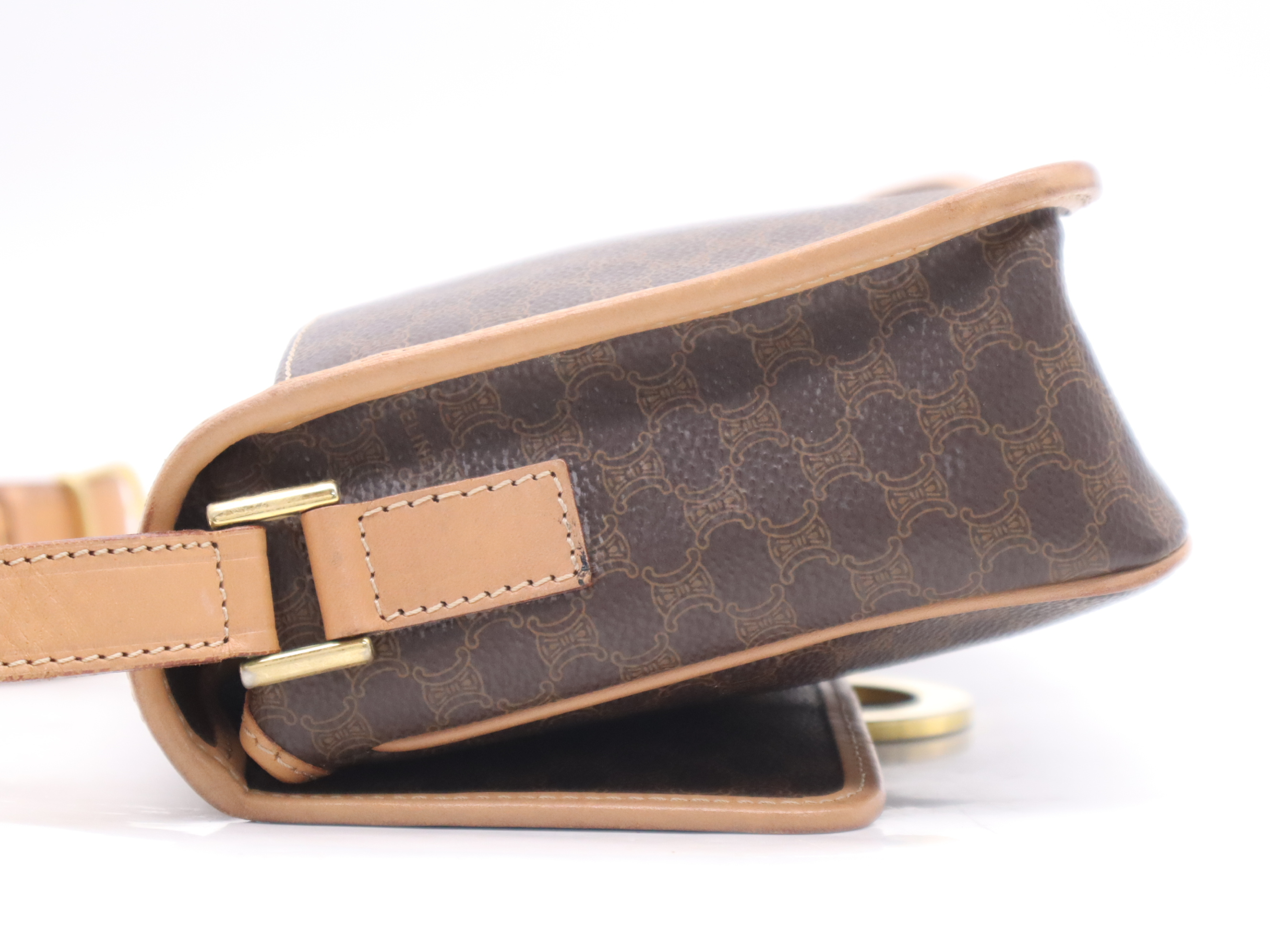Leather Macadam Pattern Shoulder Bag — view 3
