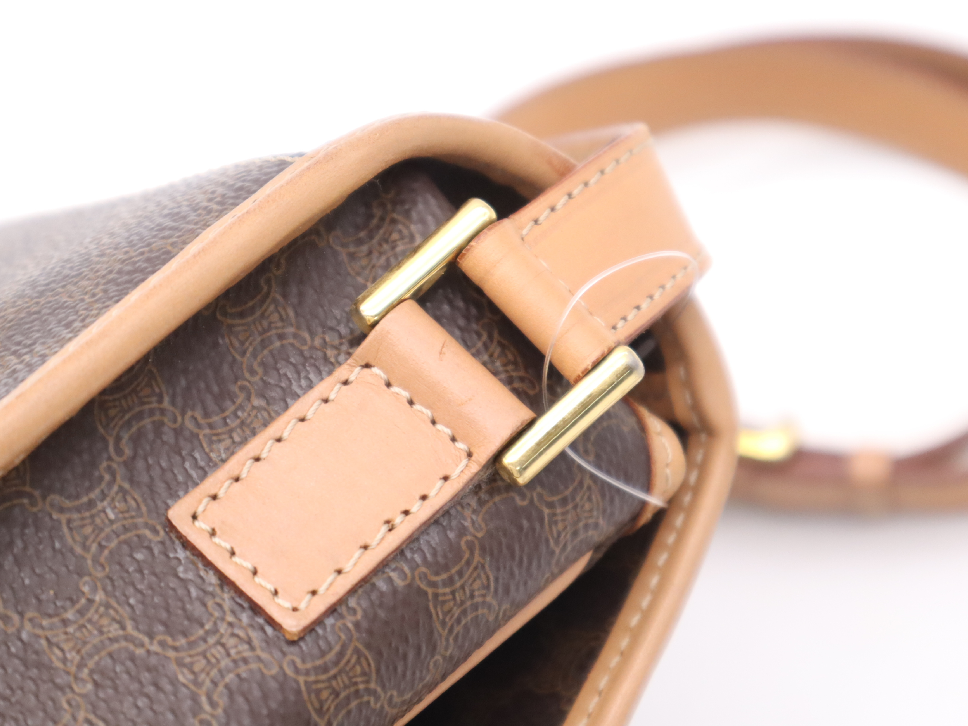Leather Macadam Pattern Shoulder Bag — view 7