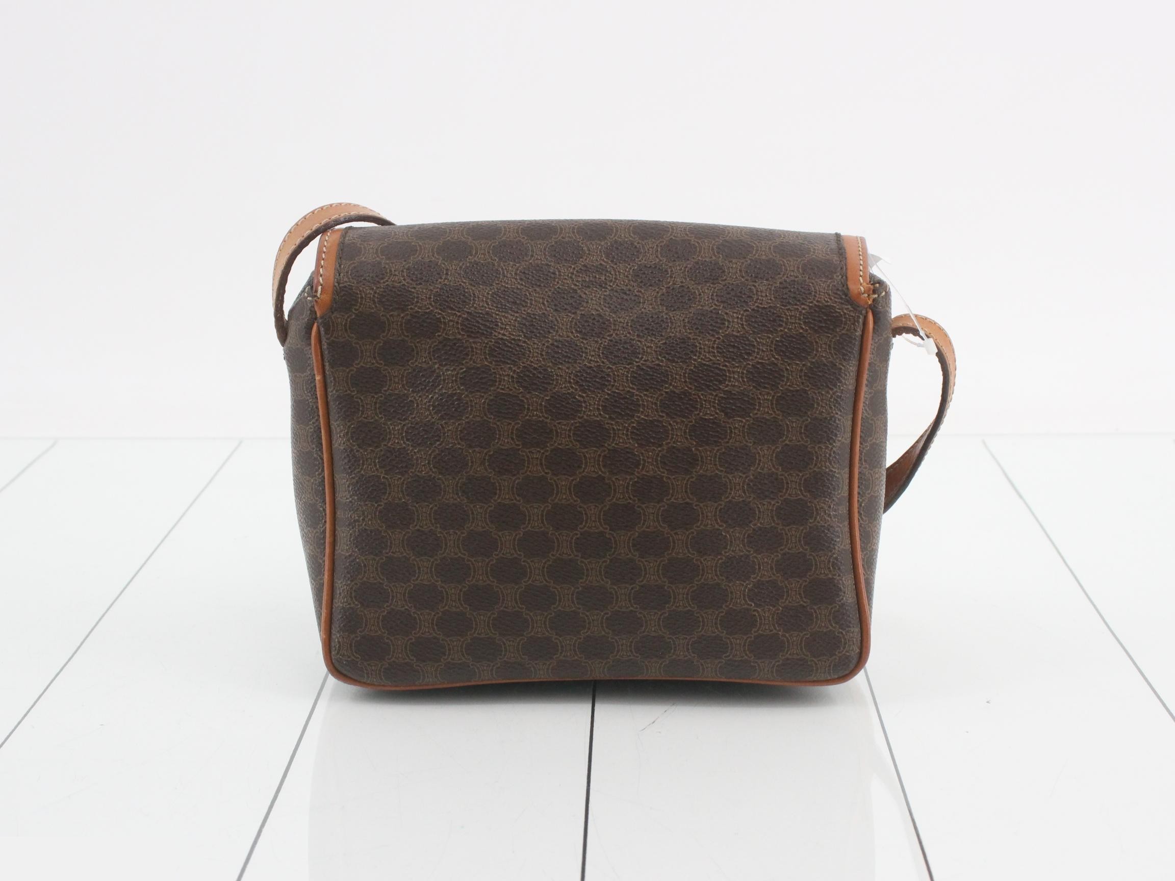 Macadam Shoulder Bag, Brown, PVC — view 2