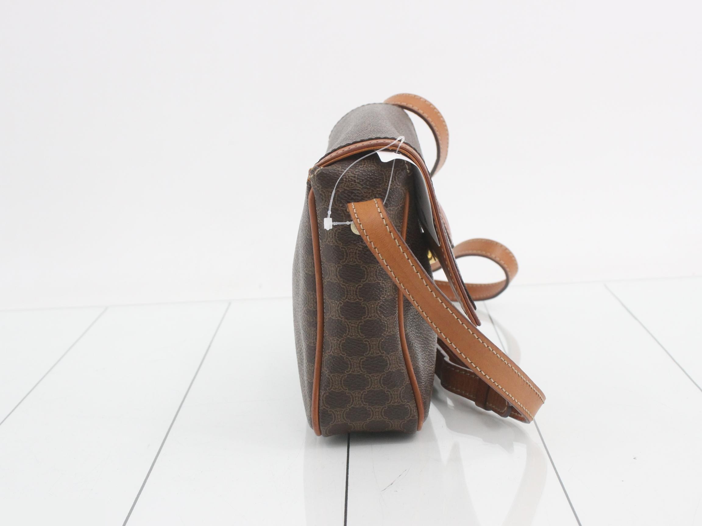 Macadam Shoulder Bag, Brown, PVC — view 4