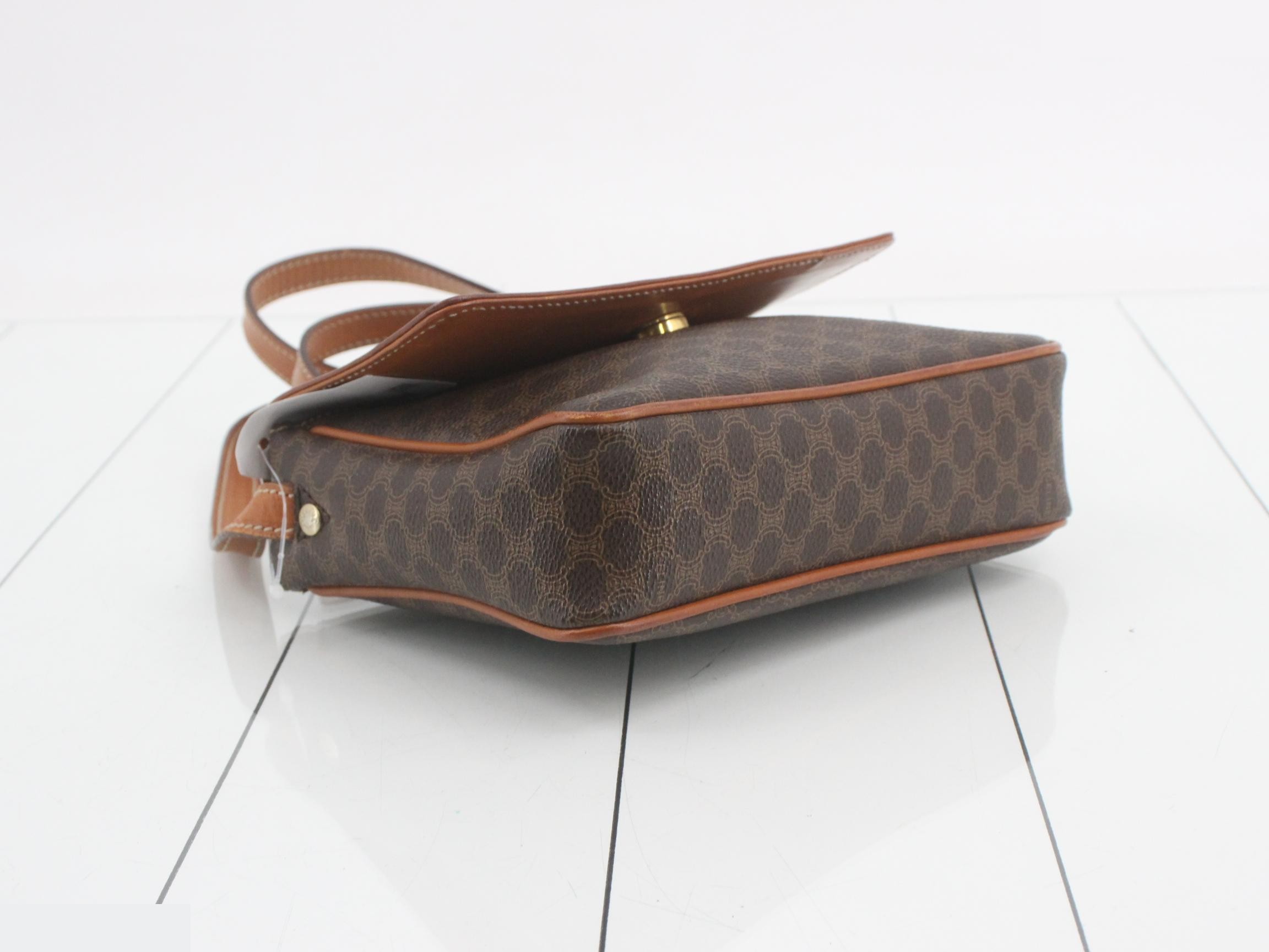 Macadam Shoulder Bag, Brown, PVC — view 5