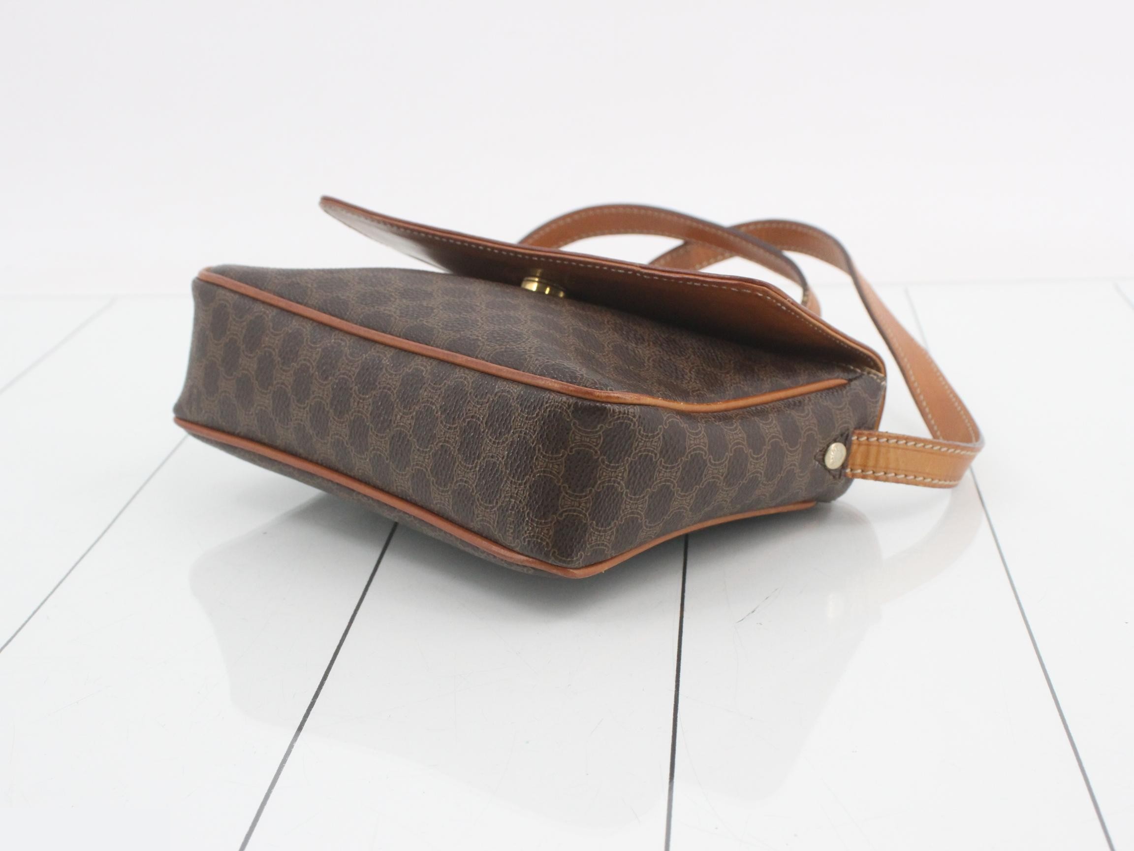 Macadam Shoulder Bag, Brown, PVC — view 6