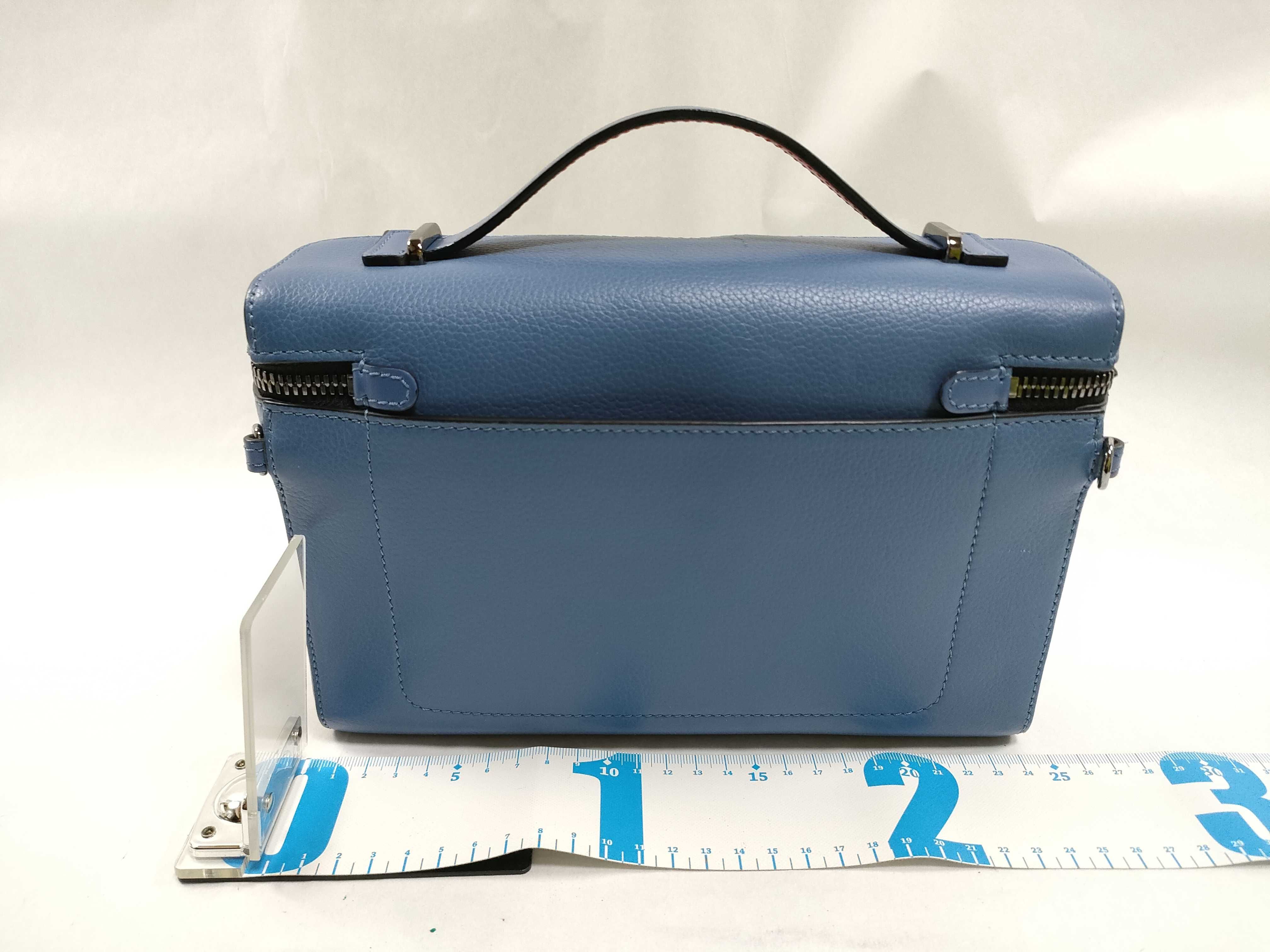 Kipidock Leather 2-Way Business Bag, Blue Handbag — view 2