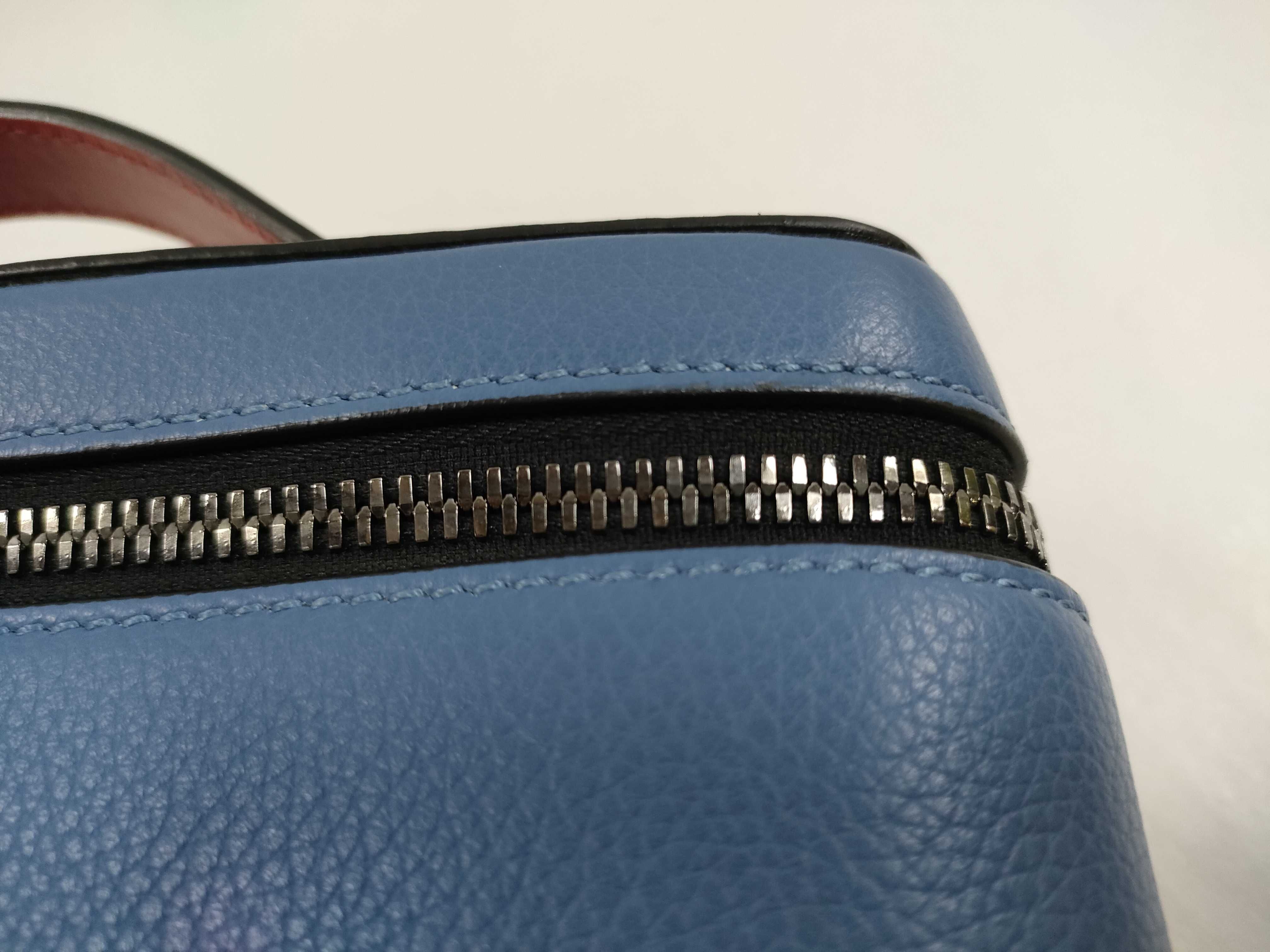 Kipidock Leather 2-Way Business Bag, Blue Handbag — view 6