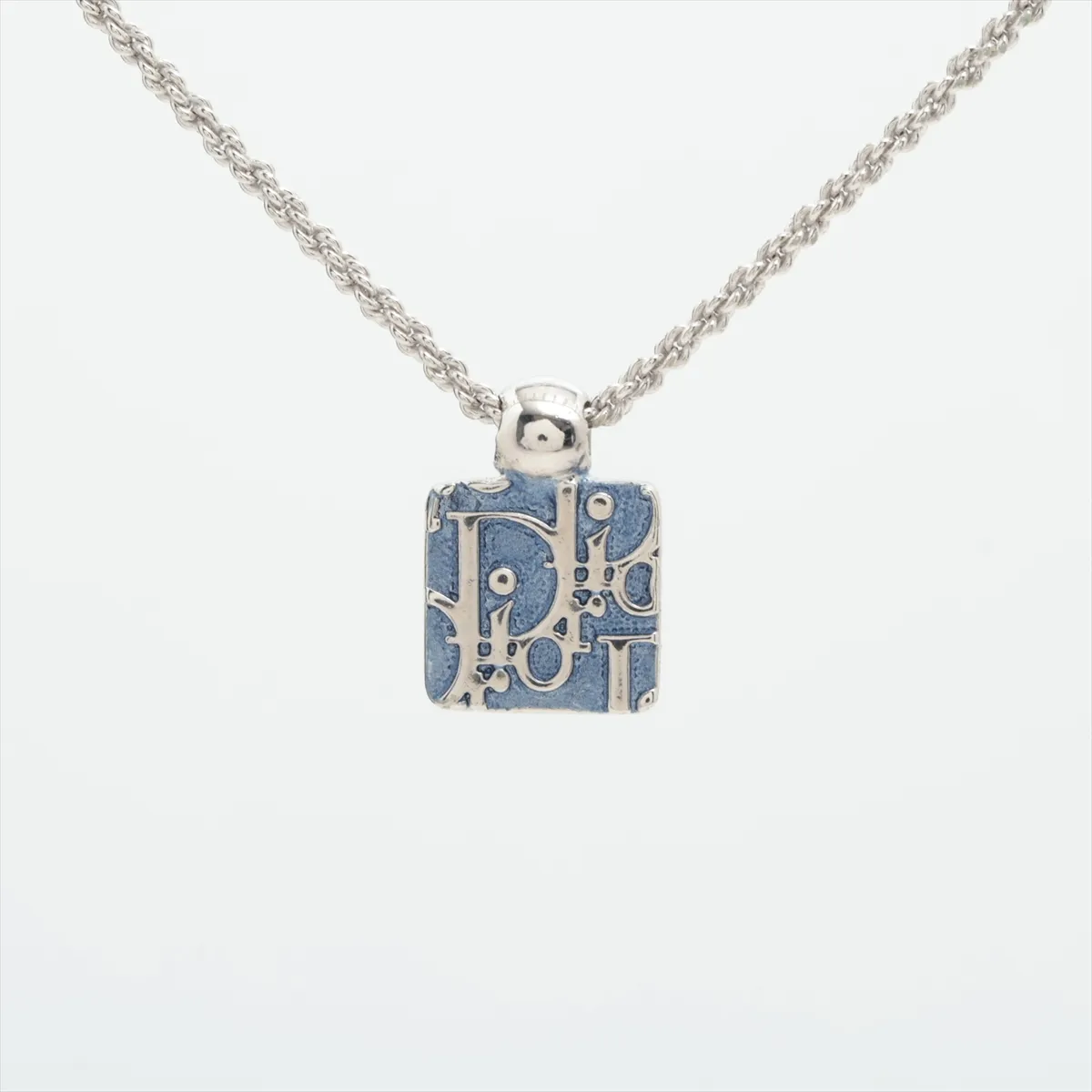 Trotter Necklace Metal Blue x Silver — view 2