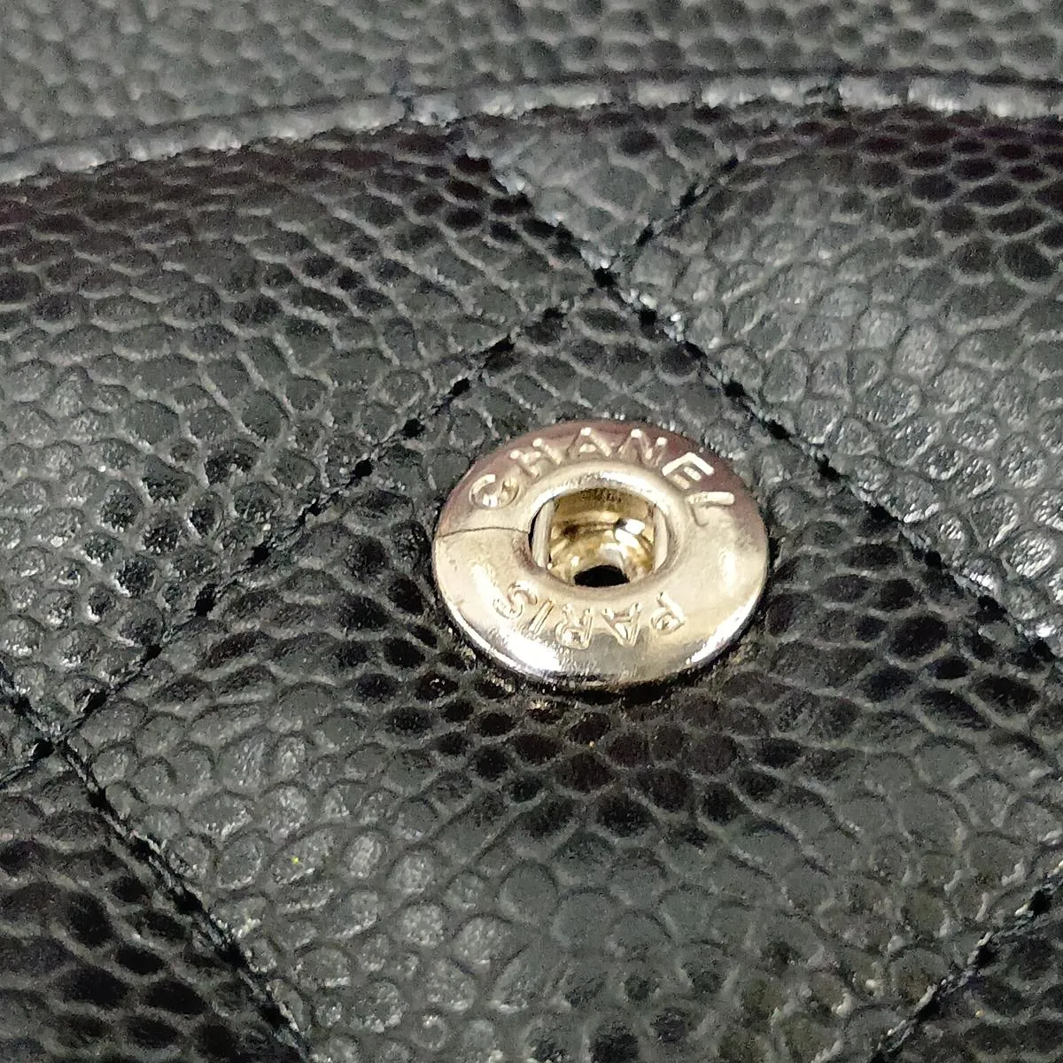 [Individually packaged] Chanel Large Matelassé 30 Caviar Skin Double Flap Double Chain Tote Bag, Black with Silver Hardware, 14324281, Serial Number 14, A58600 — view 15