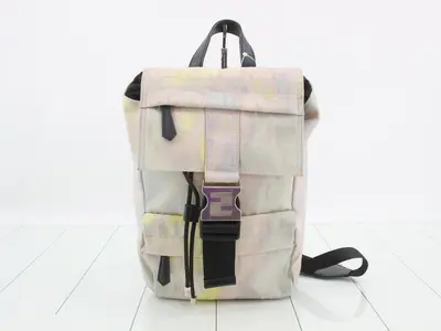 7VZ067 Zucca Body Bag, Canvas, Multi-color, Pastel Colors
