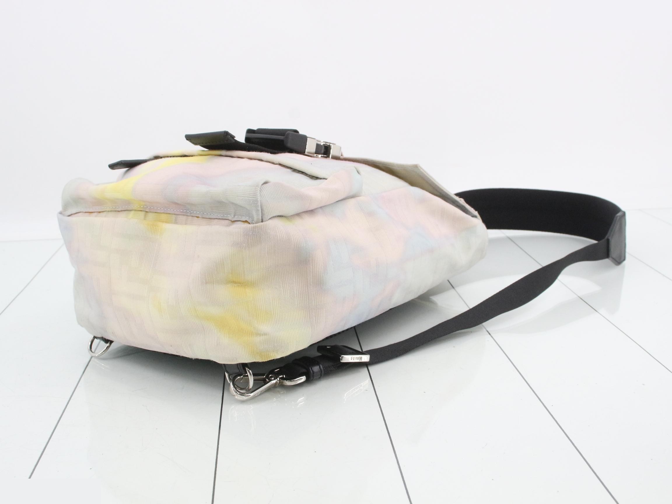7VZ067 Zucca Body Bag, Canvas, Multi-color, Pastel Colors — view 6