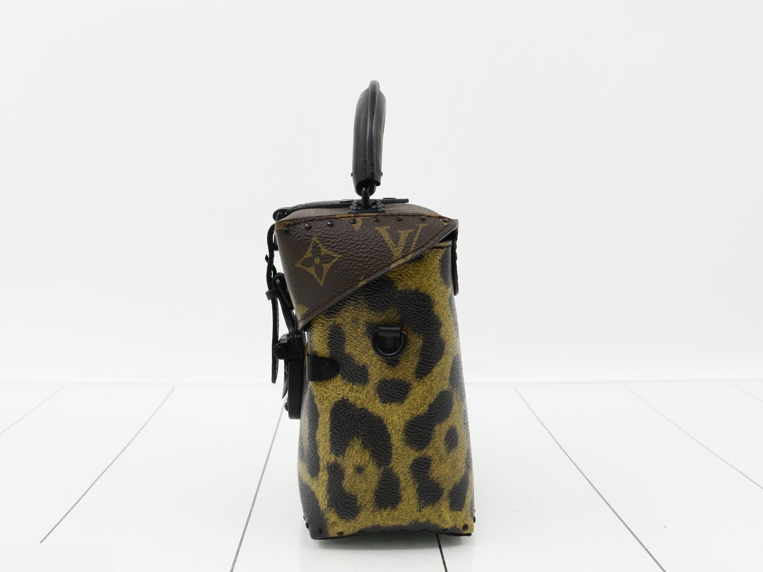 Monogram Reverse Leopard Camera Box 2-Way Handbag — view 3