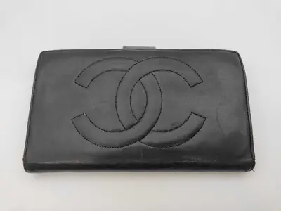 long wallet, lambskin, Coco Mark, guarantee seal, serial number 3, coin purse.