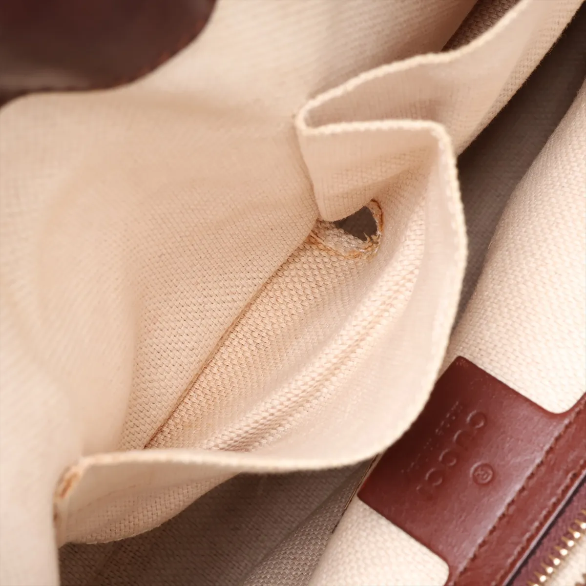 GG Denim x Leather 2-Way Handbag Blue x Brown 309122 — view 11