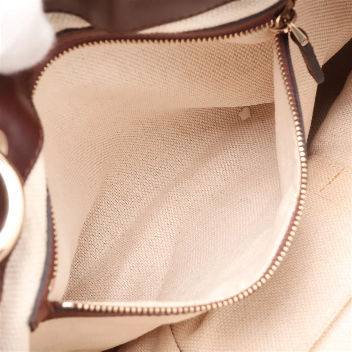 GG Denim x Leather 2-Way Handbag Blue x Brown 309122 — view 9