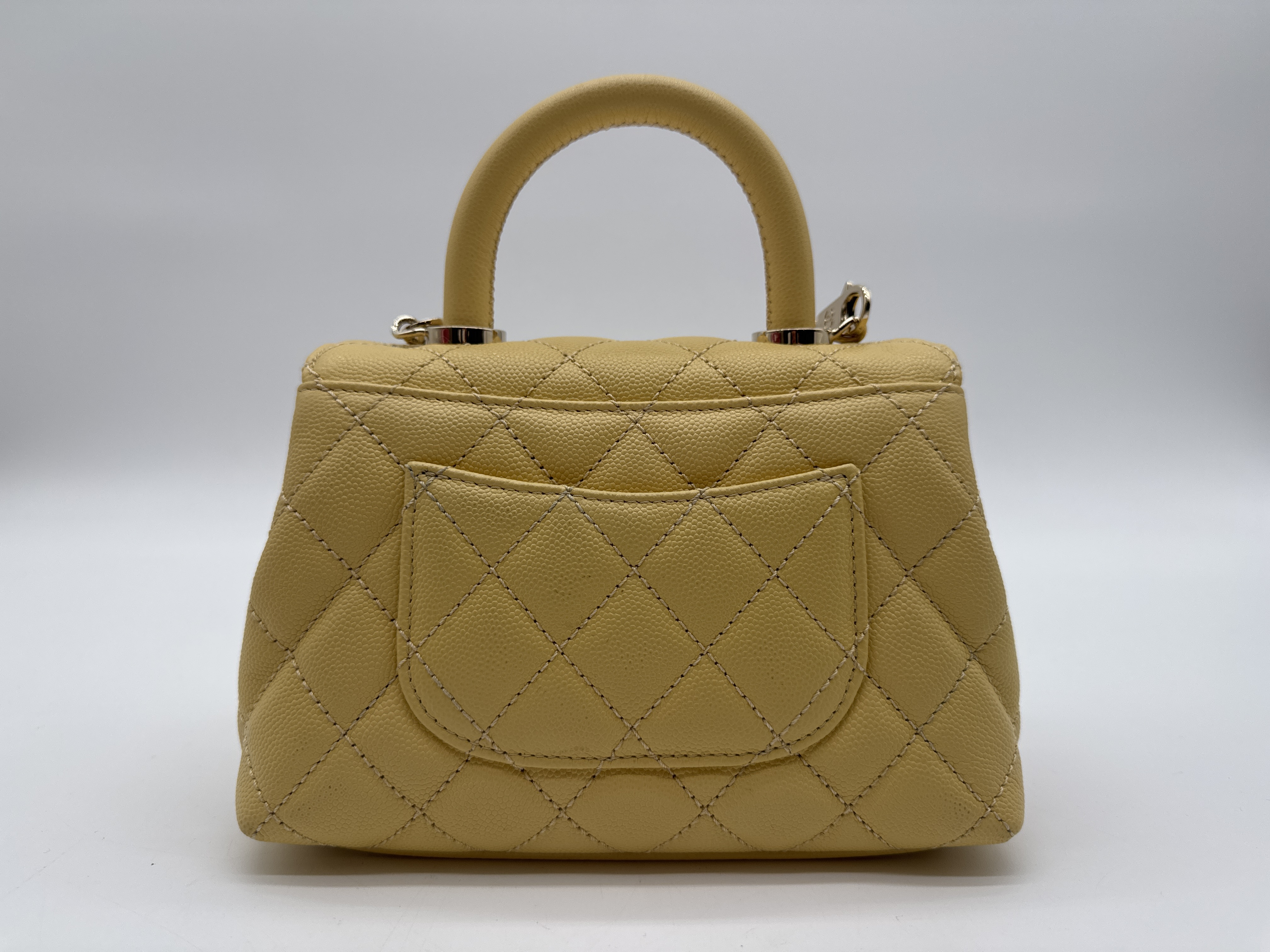 Caviar Skin Coco Handle Shoulder Bag — view 2