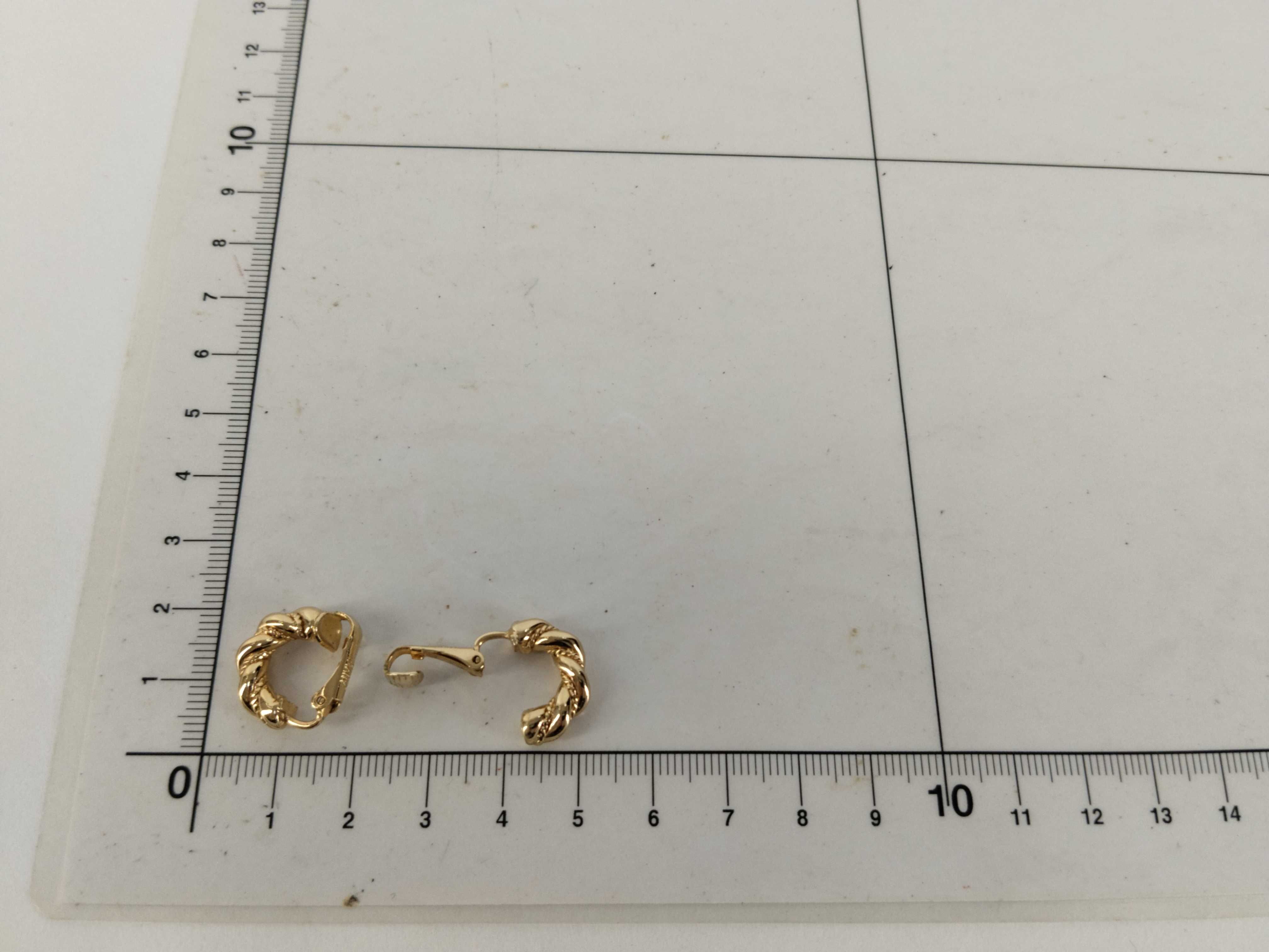 Twist Vintage Gold Earrings — view 10