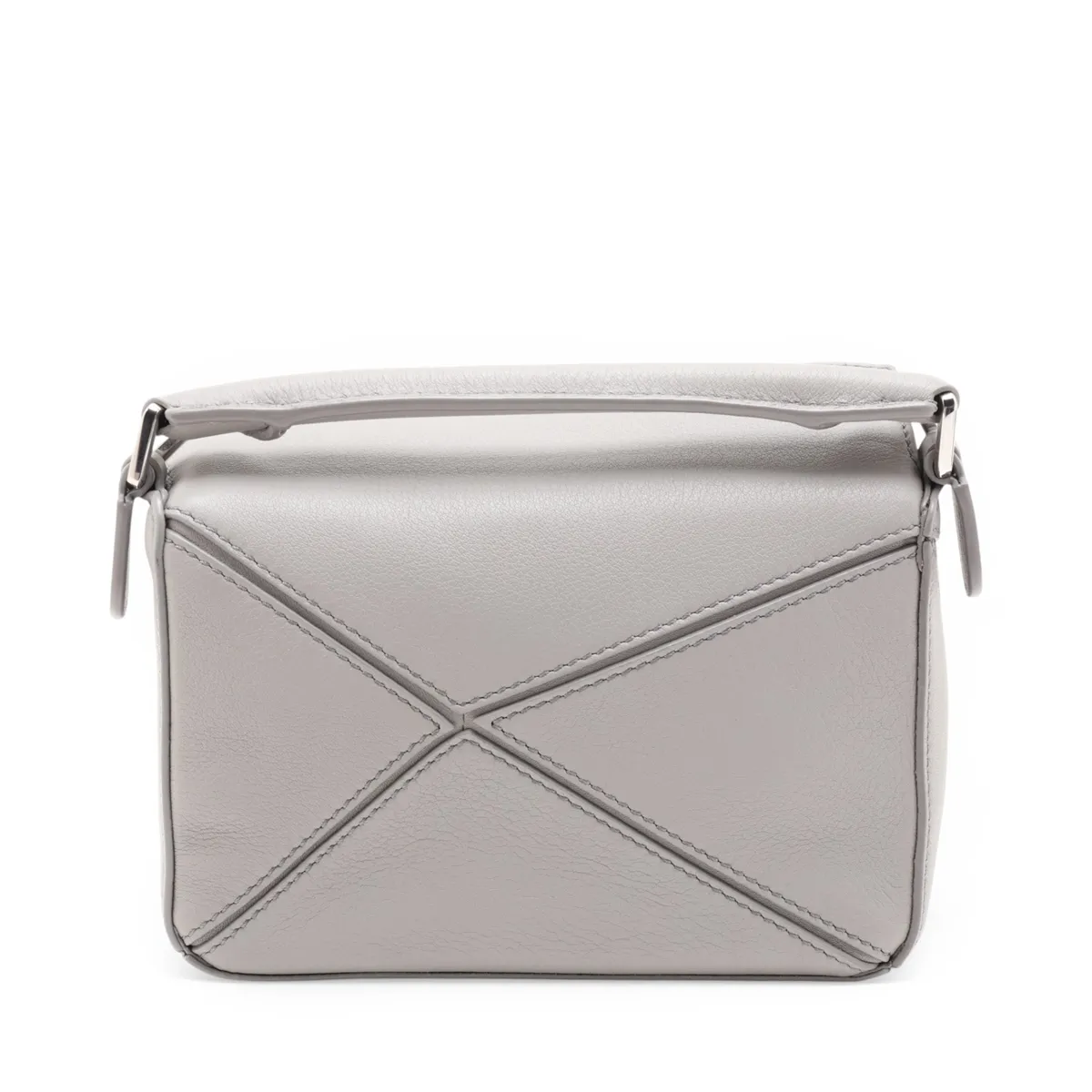 Mini Puzzle Bag Leather 2-Way Shoulder Bag Gray — view 2