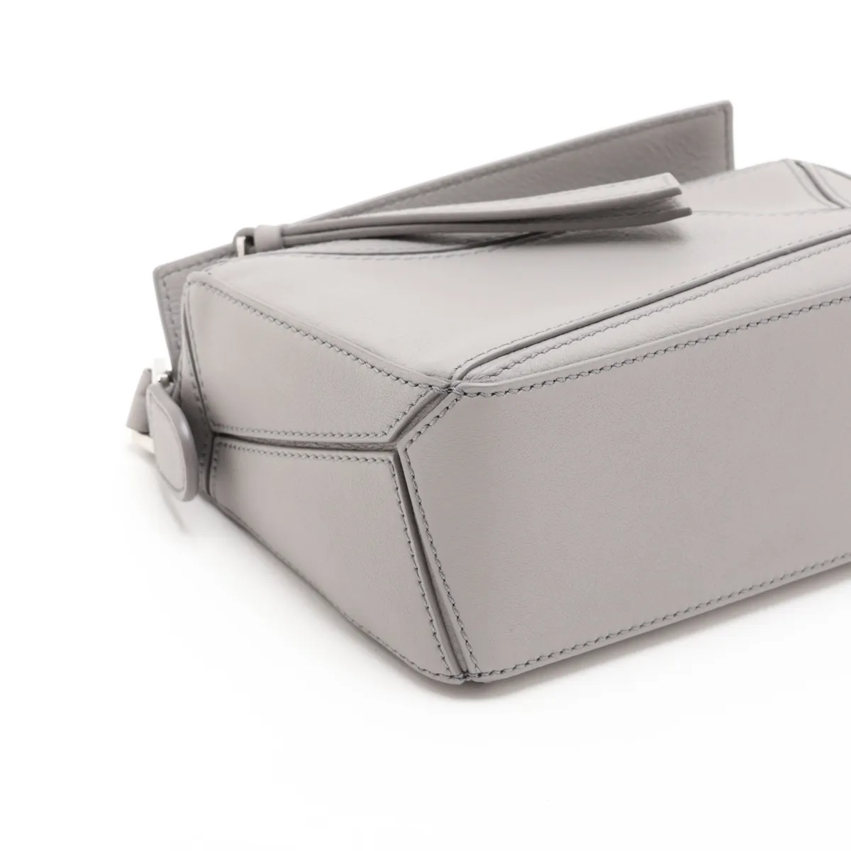 Mini Puzzle Bag Leather 2-Way Shoulder Bag Gray — view 4
