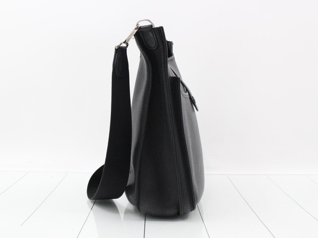 Evelyn 2, Black, J stamp, Silver hardware — view 3