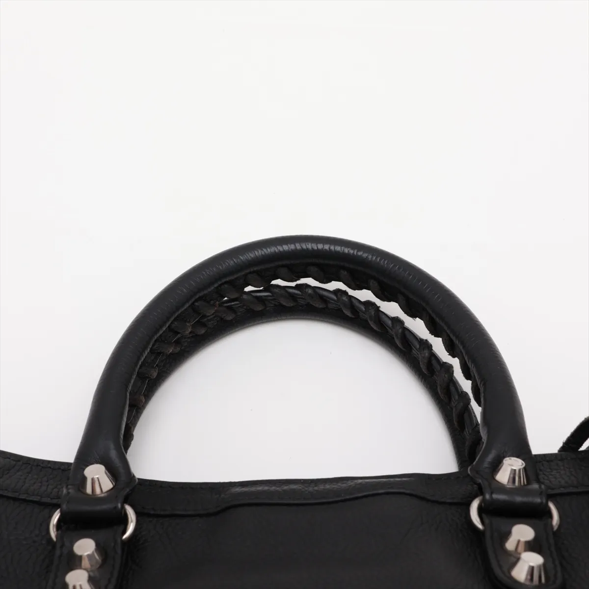 Graffiti Classic City Leather 2-Way Handbag, Black, 431621, with Mirror — view 6