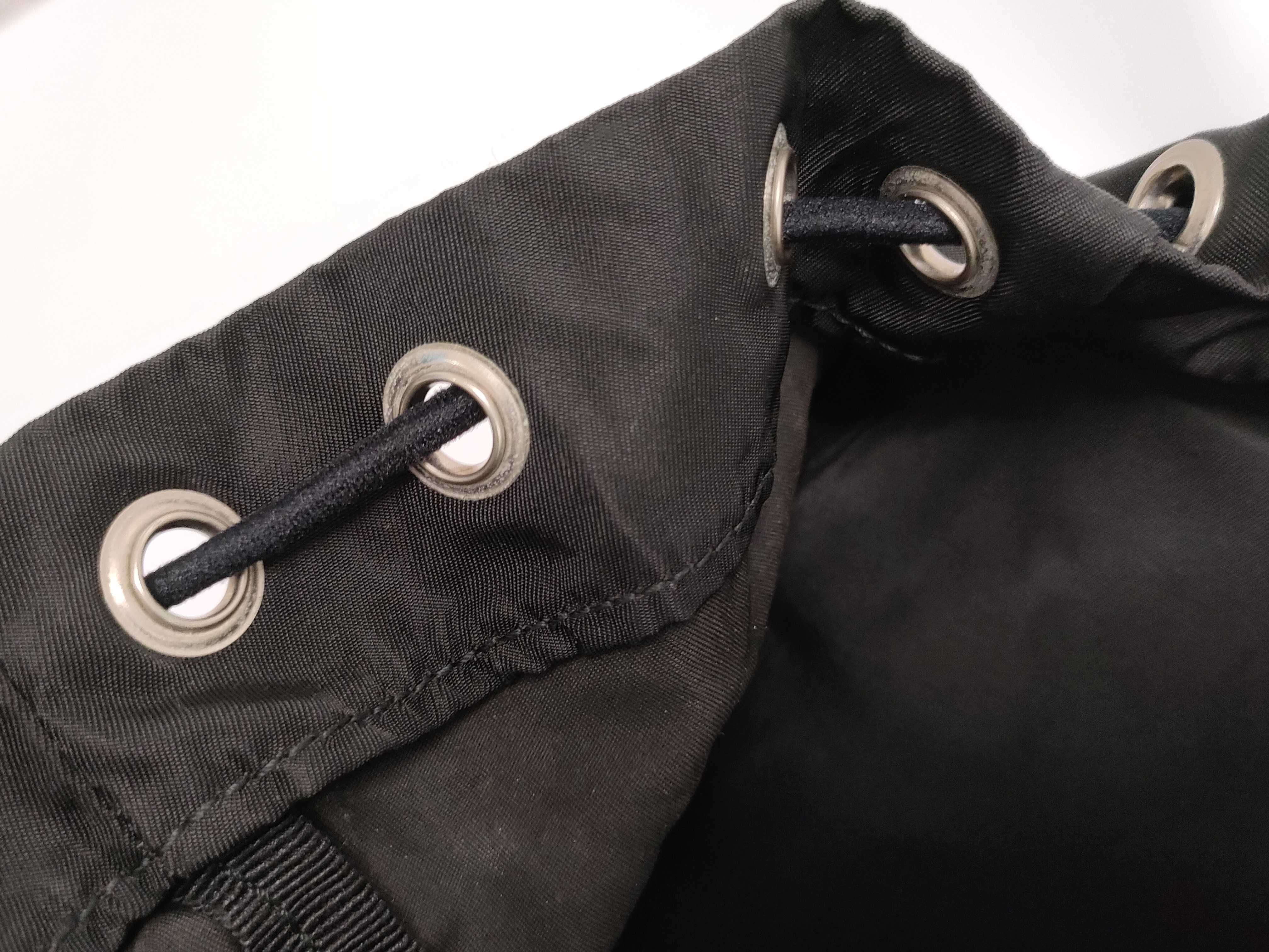 nylon backpack, black nylon rucksack. — view 11