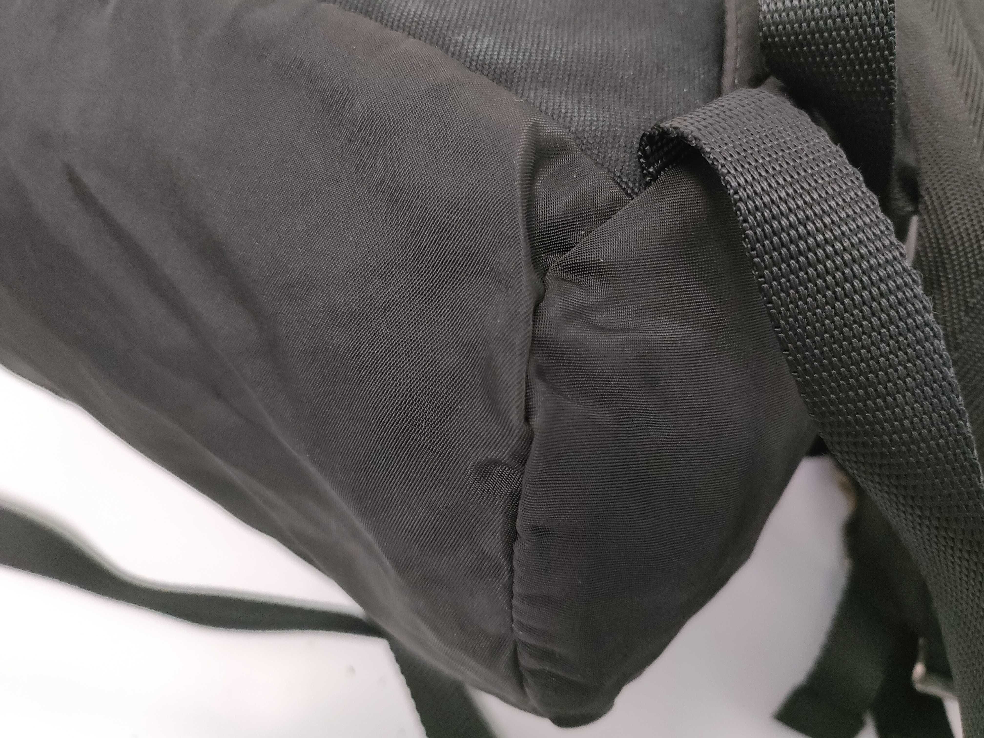 nylon backpack, black nylon rucksack. — view 4