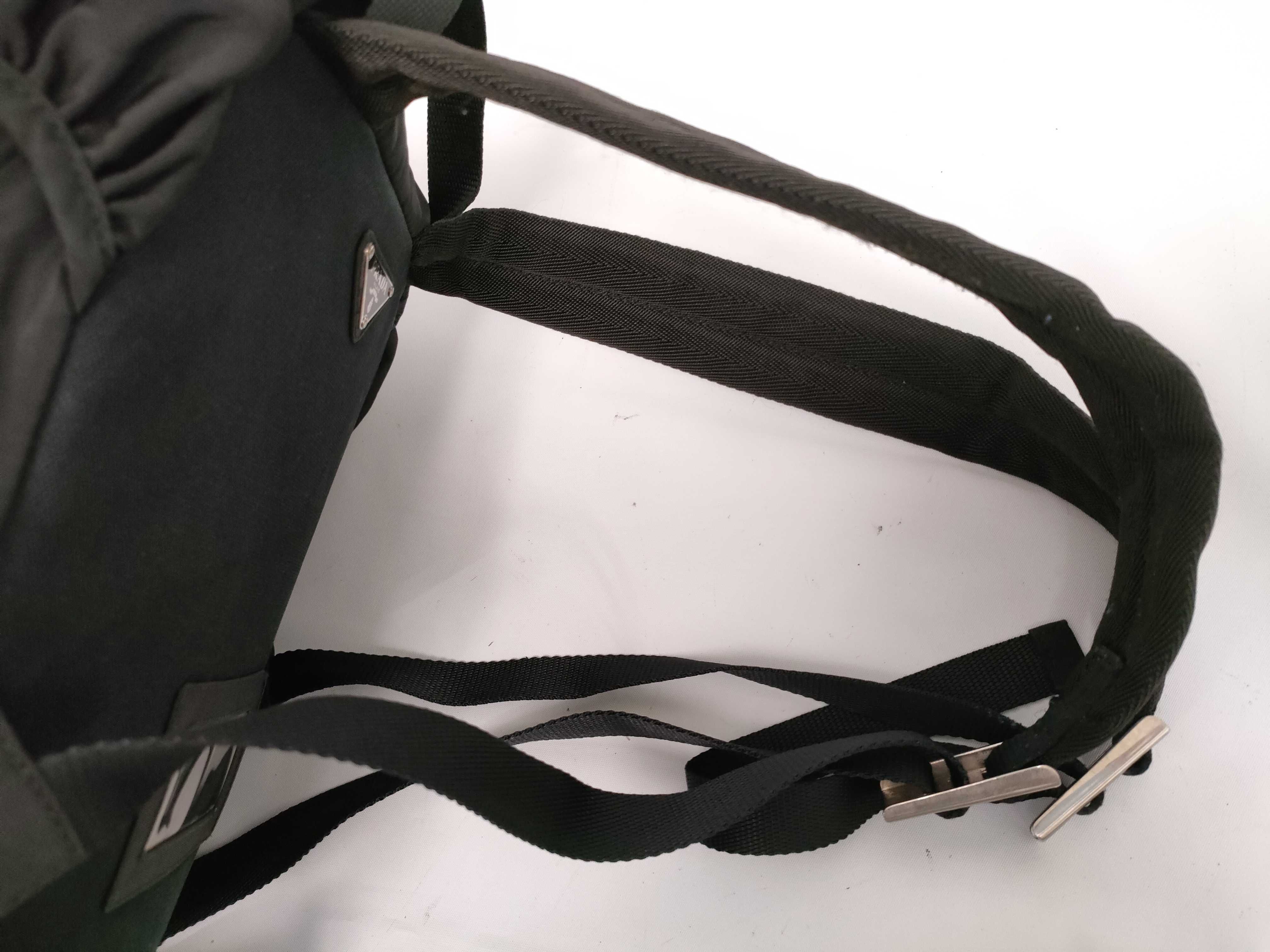nylon backpack, black nylon rucksack. — view 6