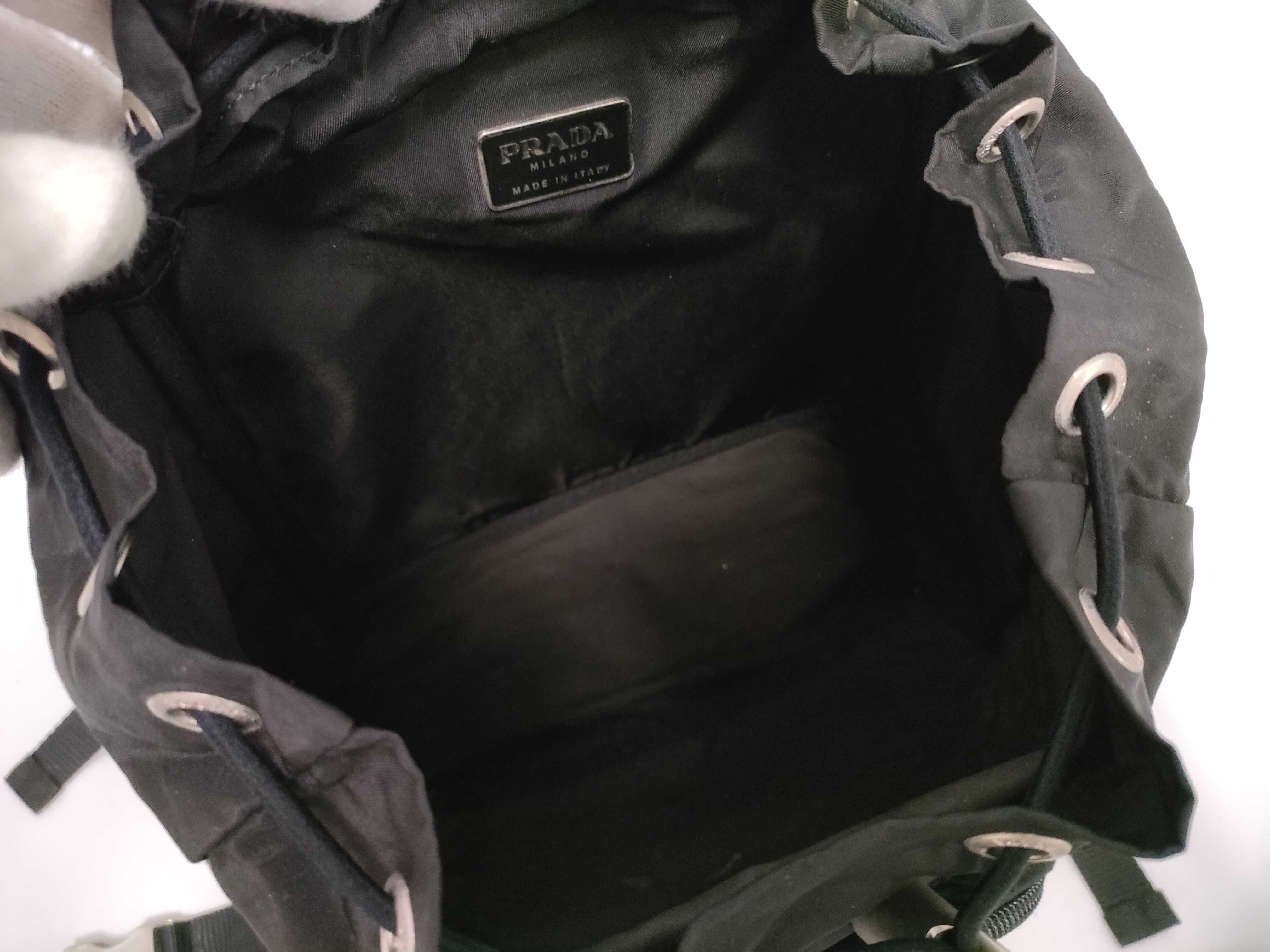 nylon backpack, black nylon rucksack. — view 9